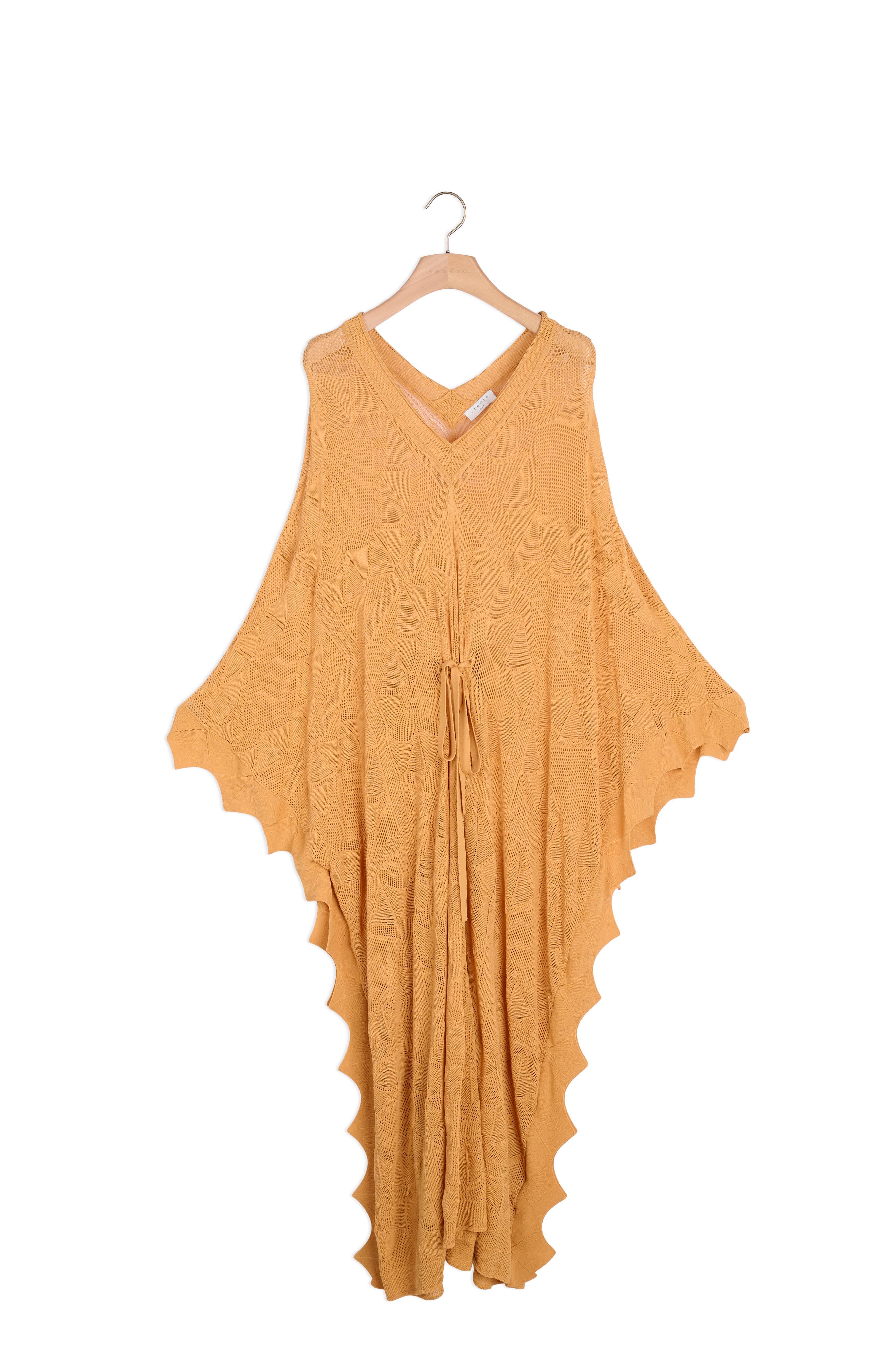 Robe longue esprit poncho en Maille Sandro seconde main