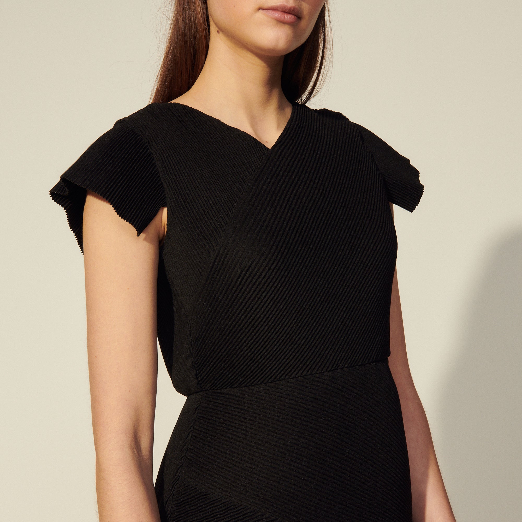 Robe courte plissée Sandro seconde main