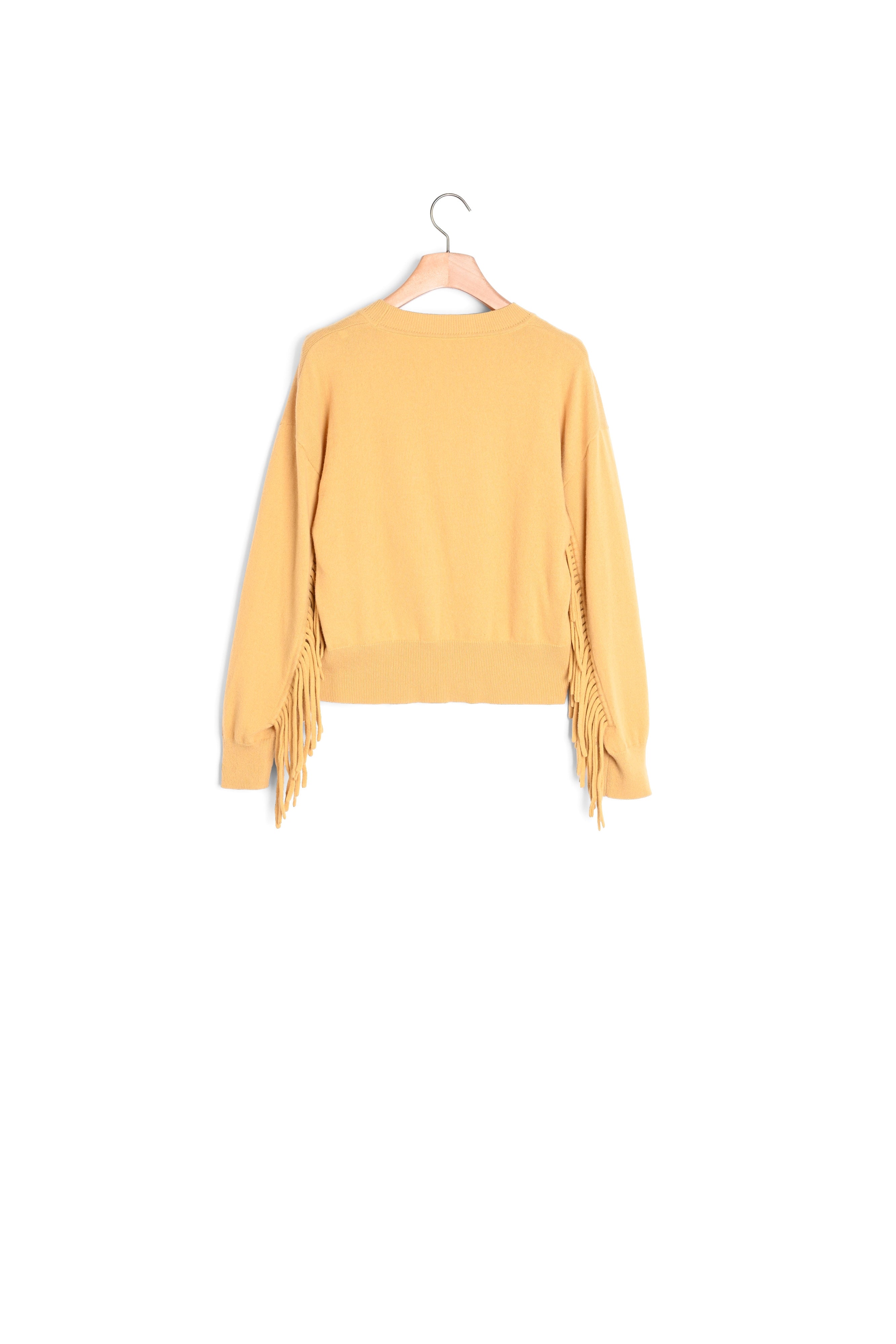 Pull en laine et cachemire avec franges Sandro seconde main