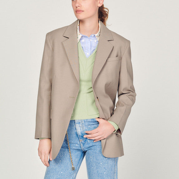 Veste de tailleur à poches Sandro seconde main