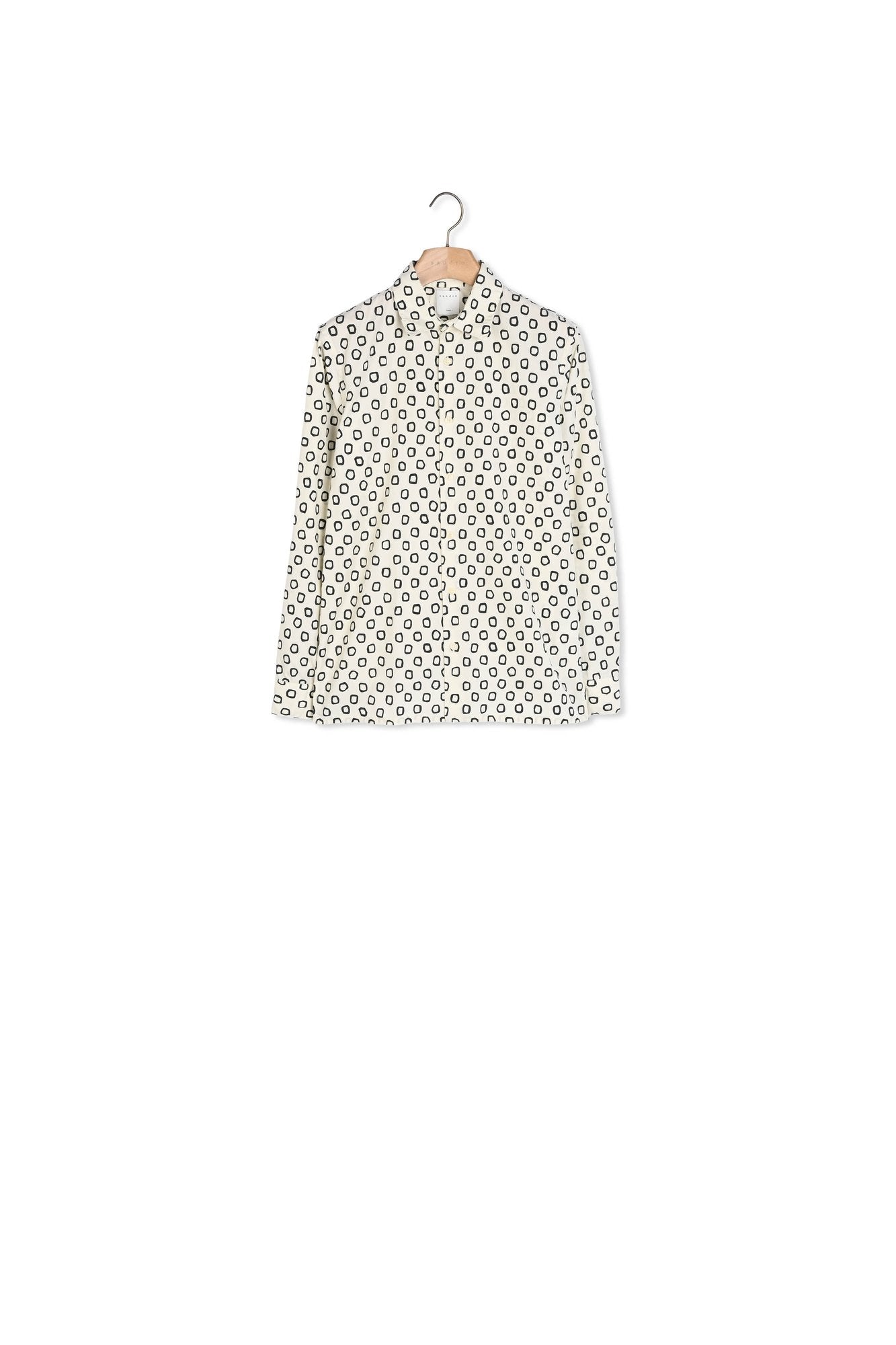 Chemise en coton imprimé Sandro seconde main