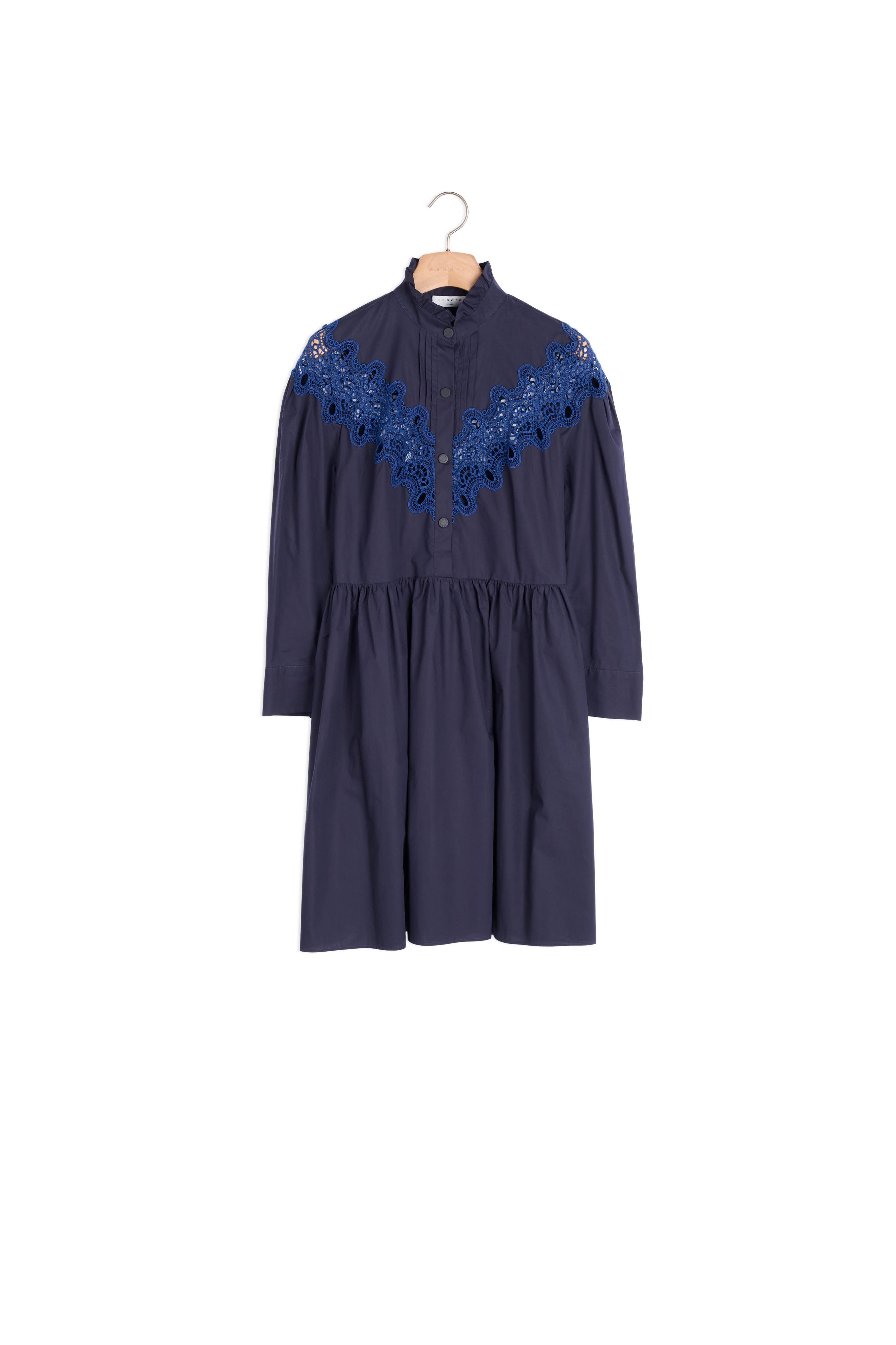 Robe courte avec insert de dentelle Sandro seconde main