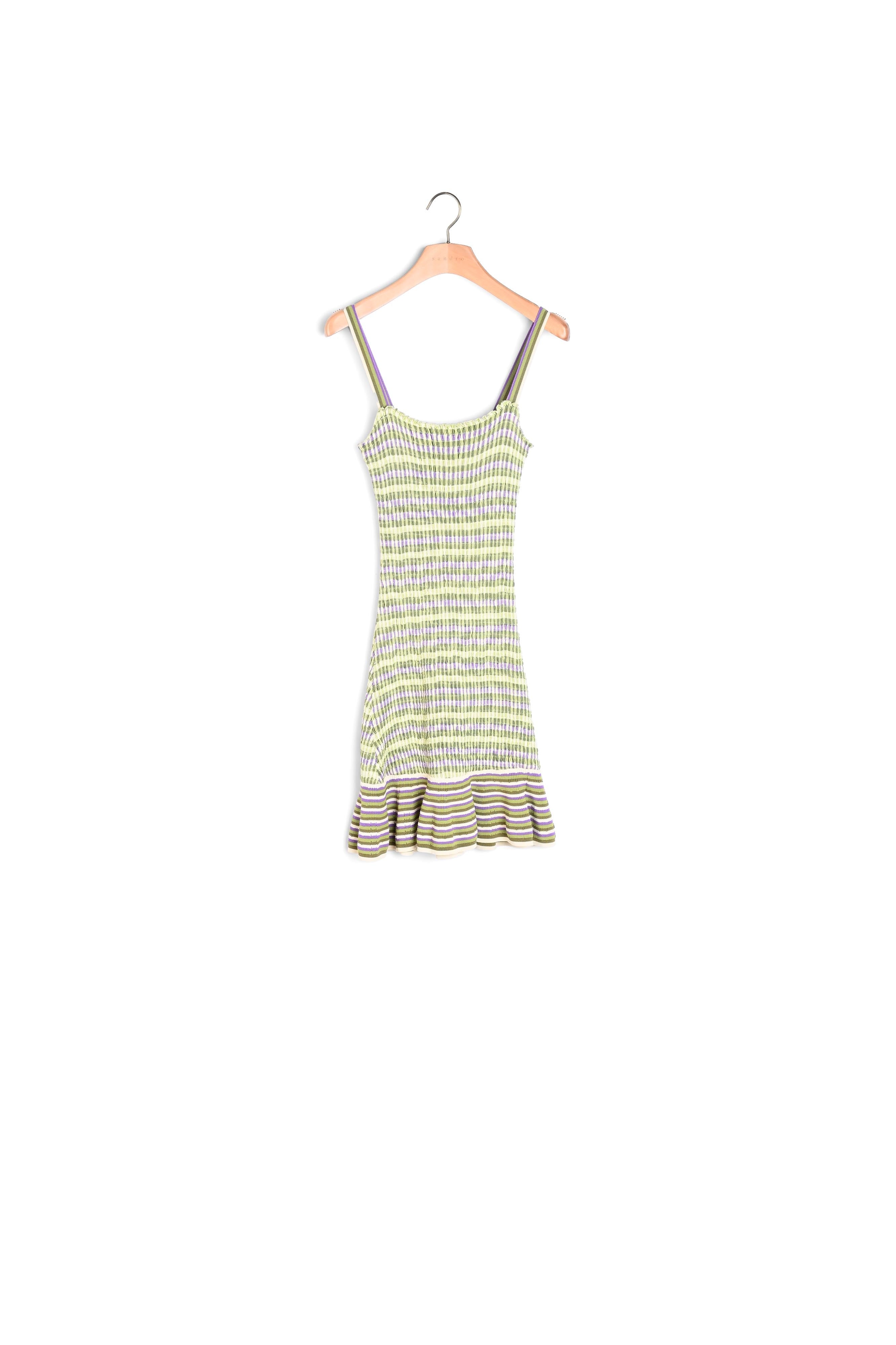 Robe en Maille smockée Sandro seconde main