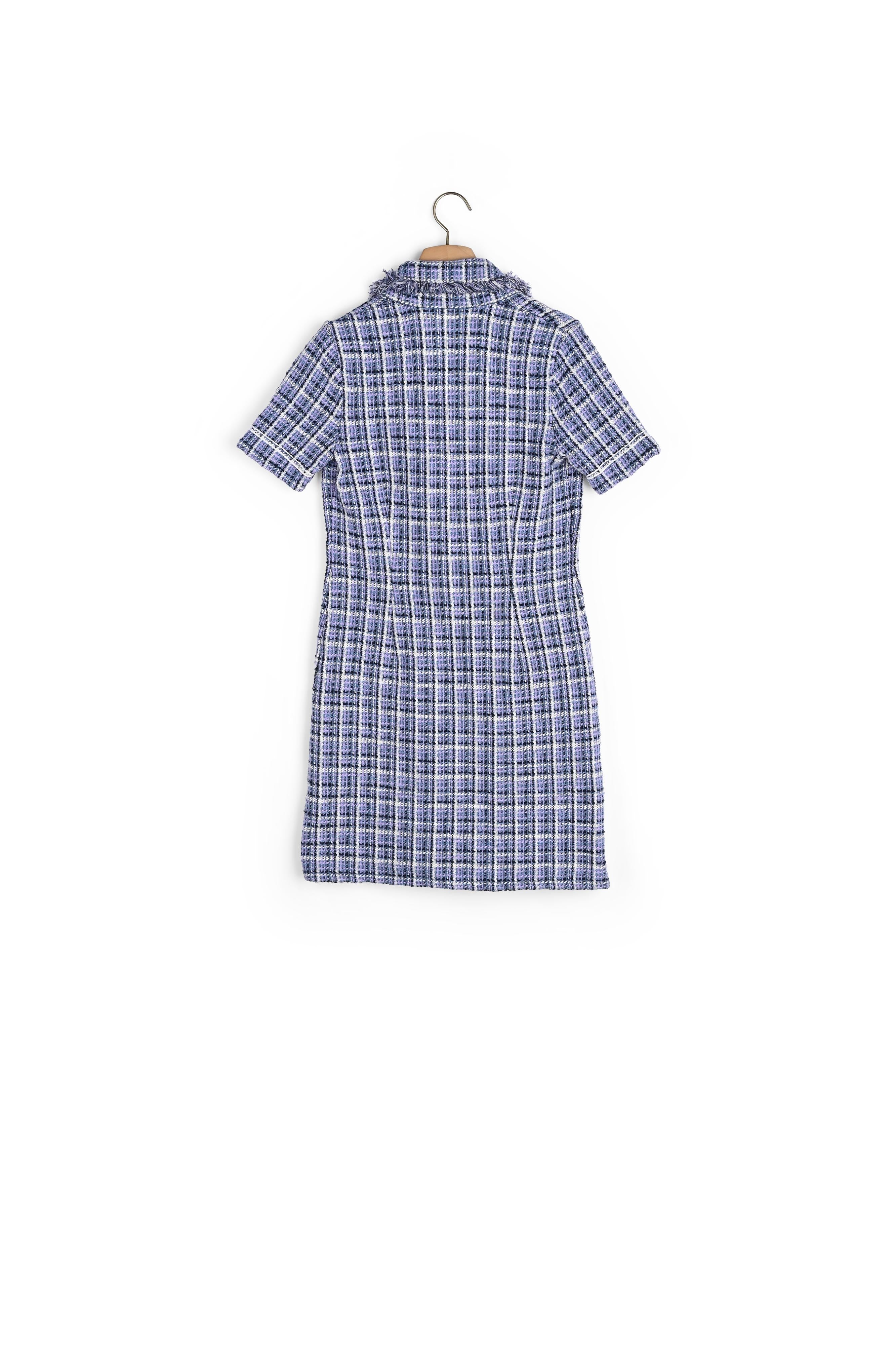 Robe courte en tweed Sandro seconde main