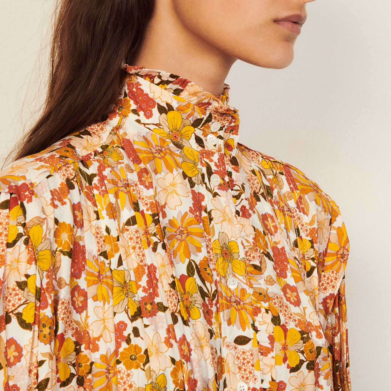 Robe courte imprimée Sandro seconde main