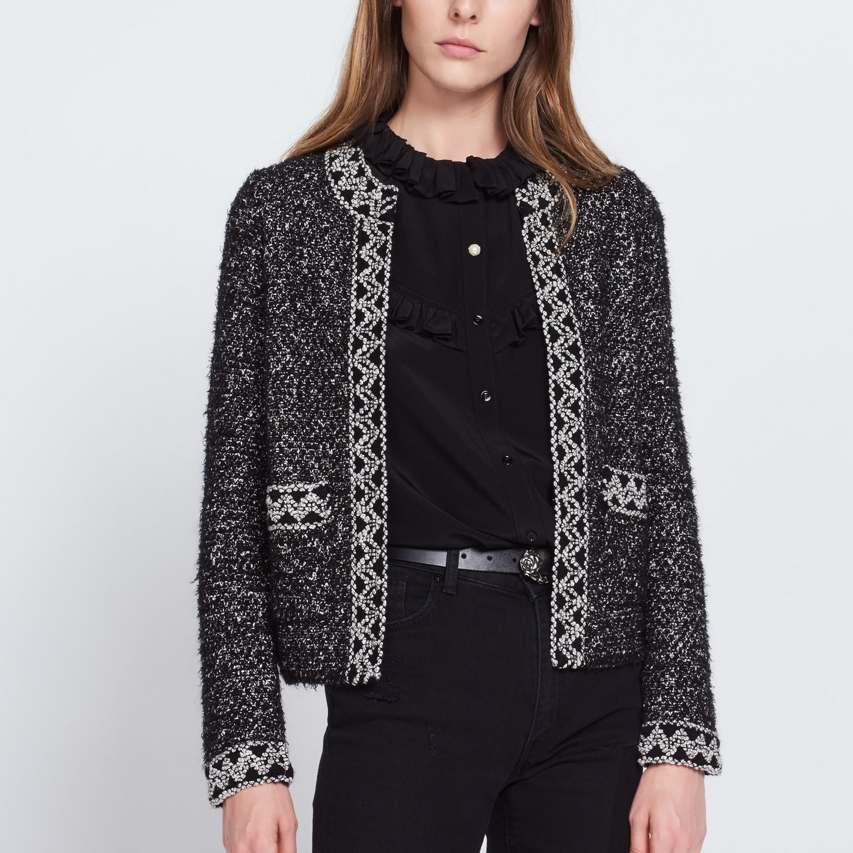 Gilet avec touche de lurex Sandro seconde main