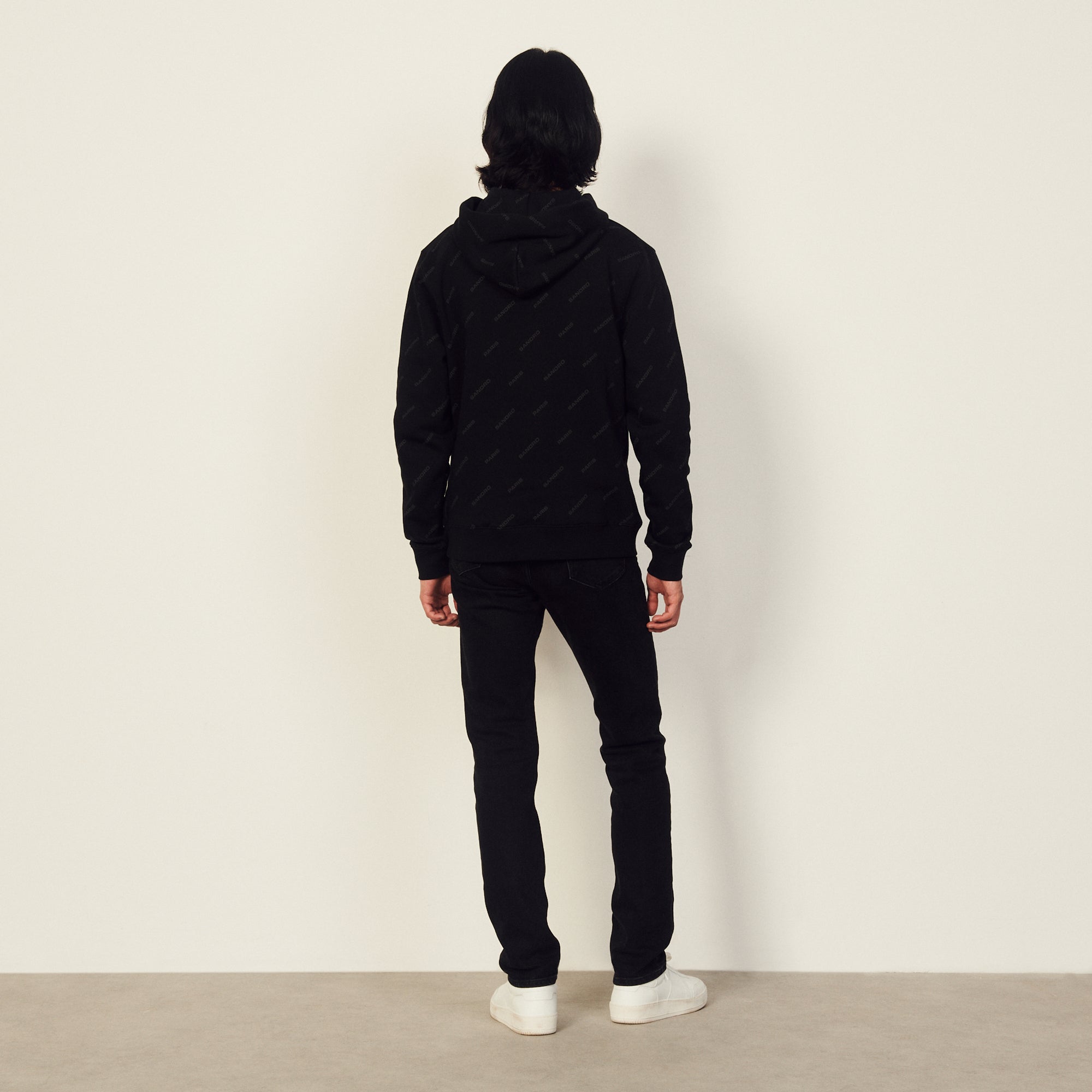 Hoodie en coton avec impression Sandro Sandro seconde main