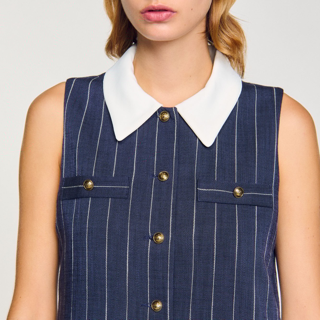 Robe courte à rayures Sandro seconde main