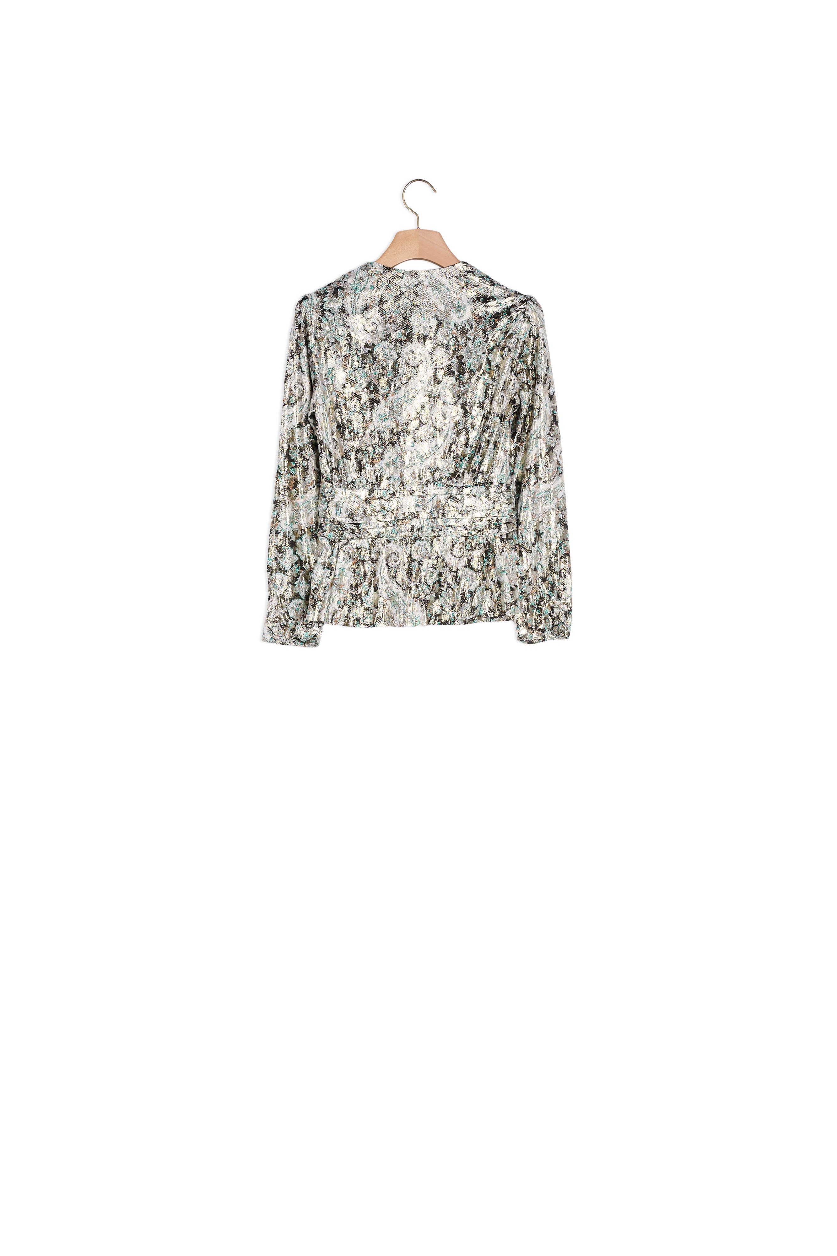 Top en jacquard lurex Sandro seconde main
