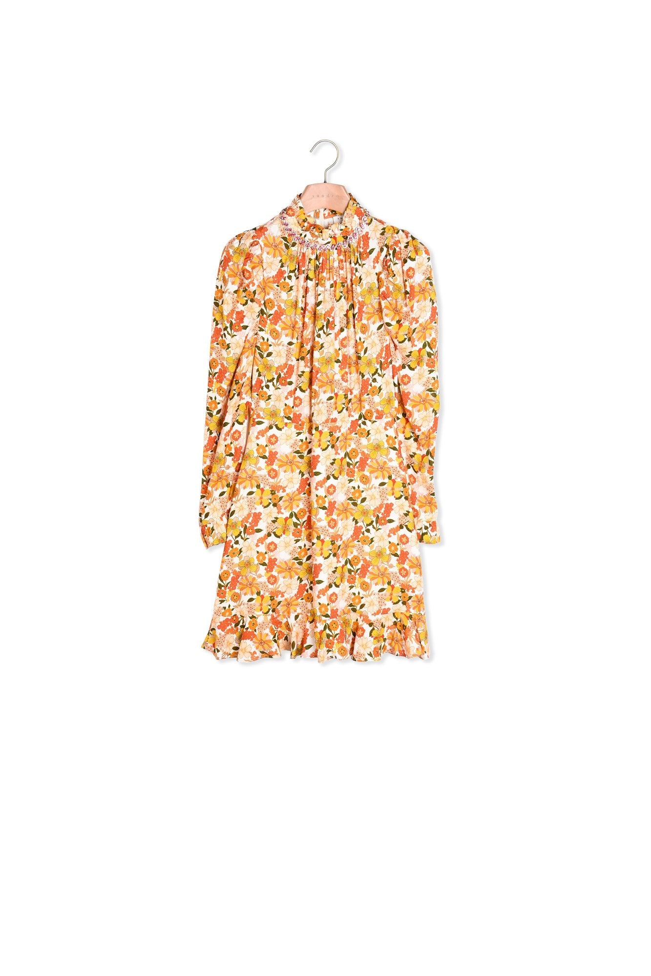 Robe courte imprimée Sandro seconde main
