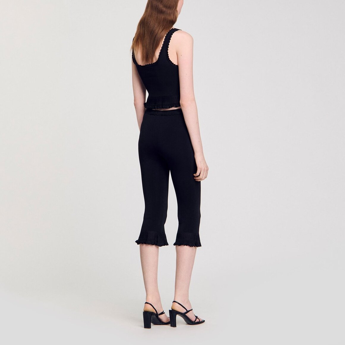 Corsaire à volants Sandro seconde main