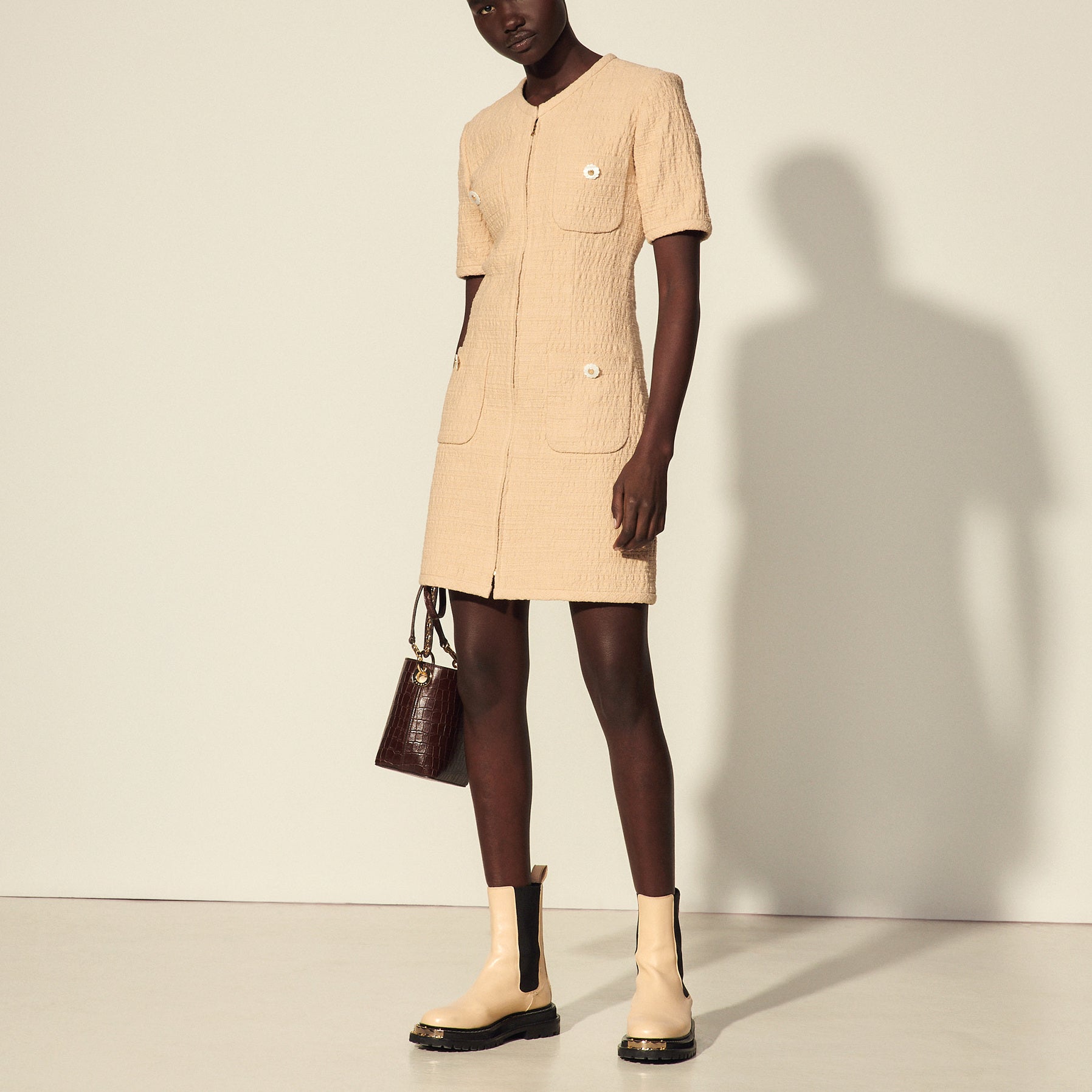 Robe multipoches à boutons fantaisie Sandro seconde main