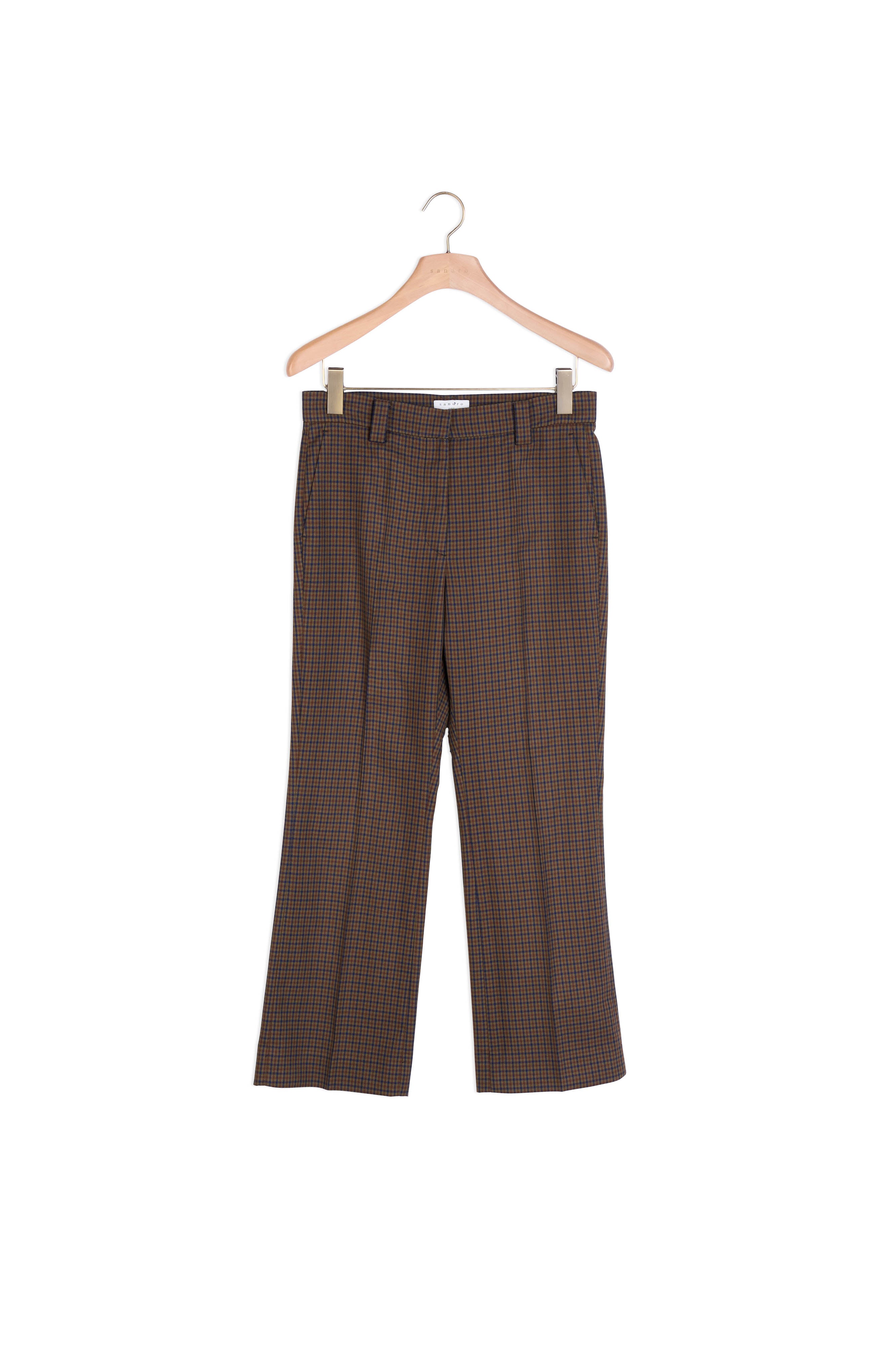 Pantalon à carreaux Sandro seconde main