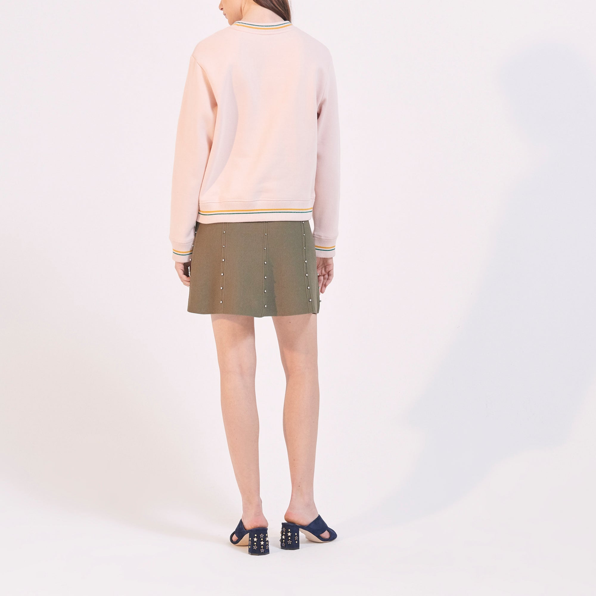 Jupe en Maille élastiquée perlée Sandro seconde main