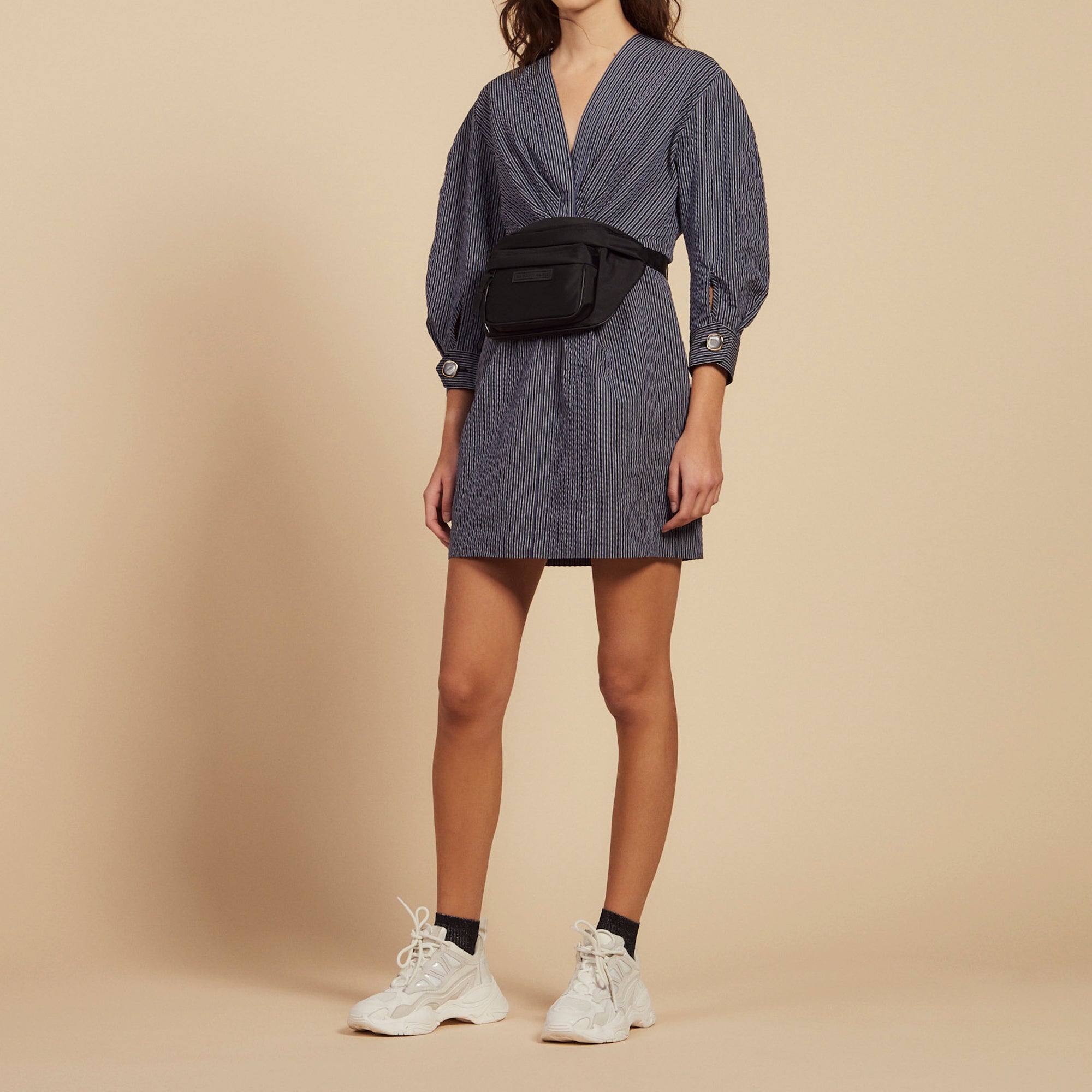 Robe courte à fines rayures Sandro seconde main