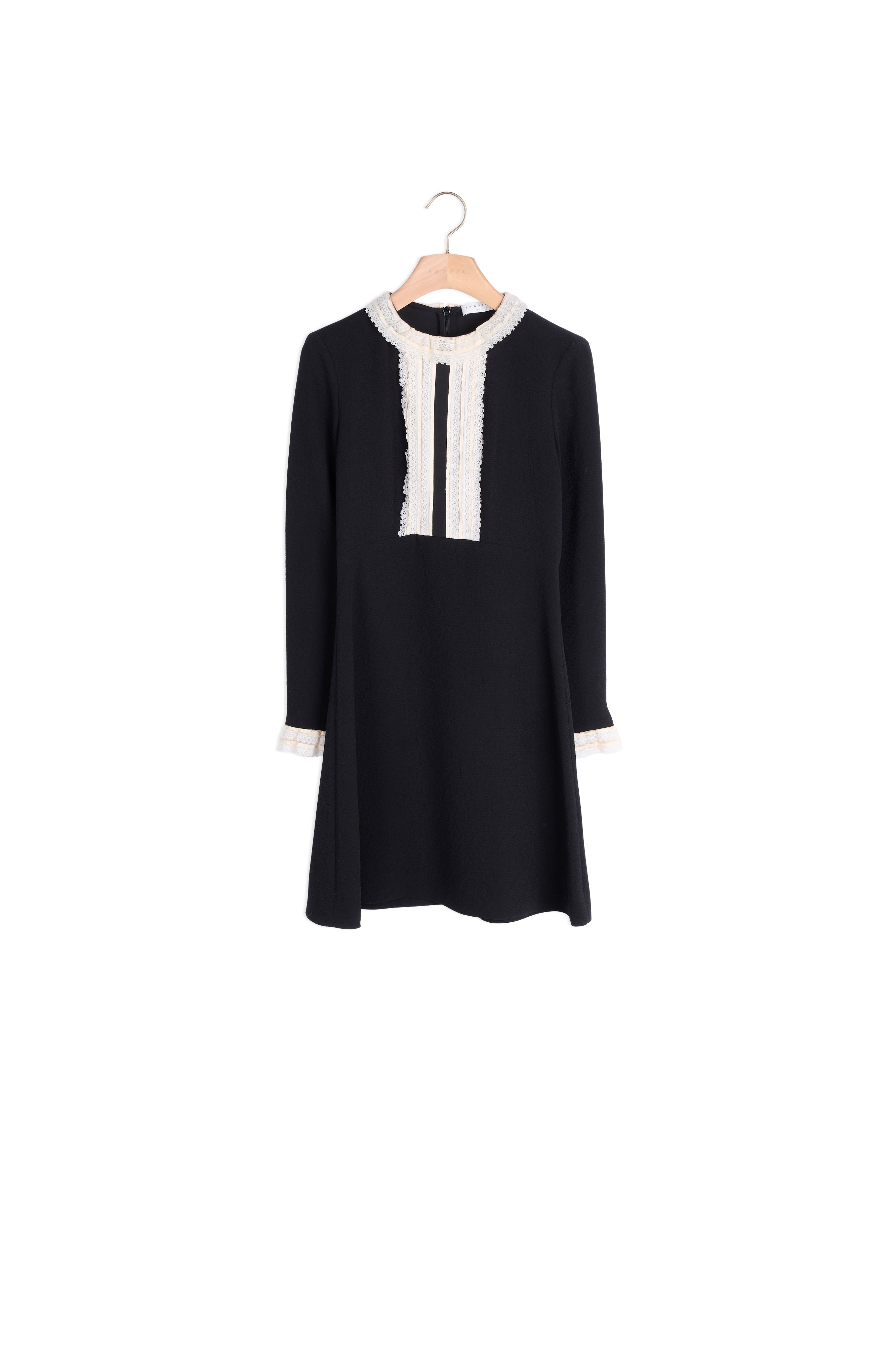 Robe courte avec galons de dentelle Sandro seconde main