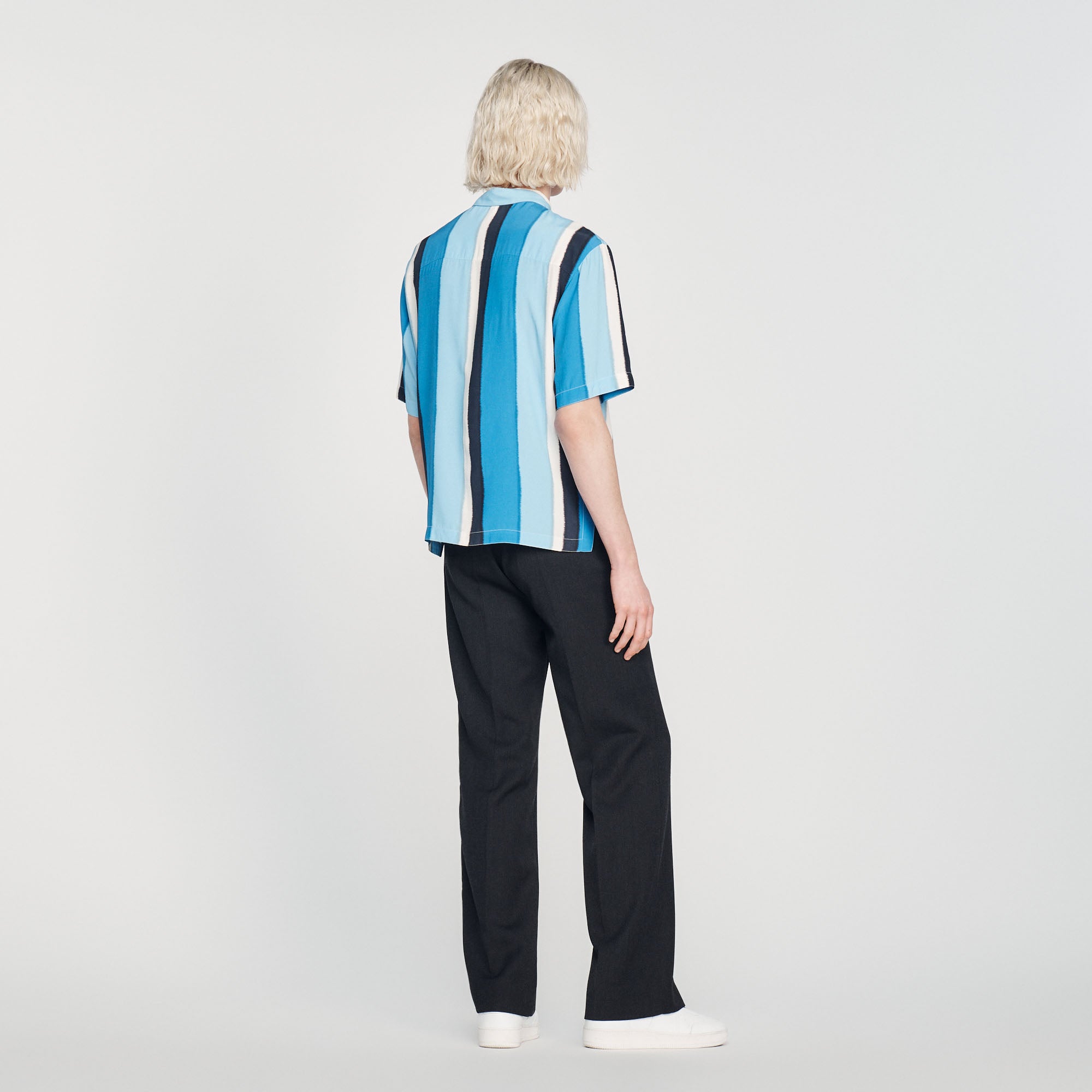 Chemise fluide rayée manches courtes Sandro seconde main