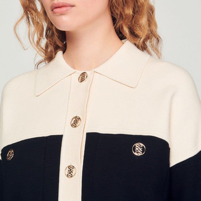 Cardicoat en viscose certifiée Sandro seconde main