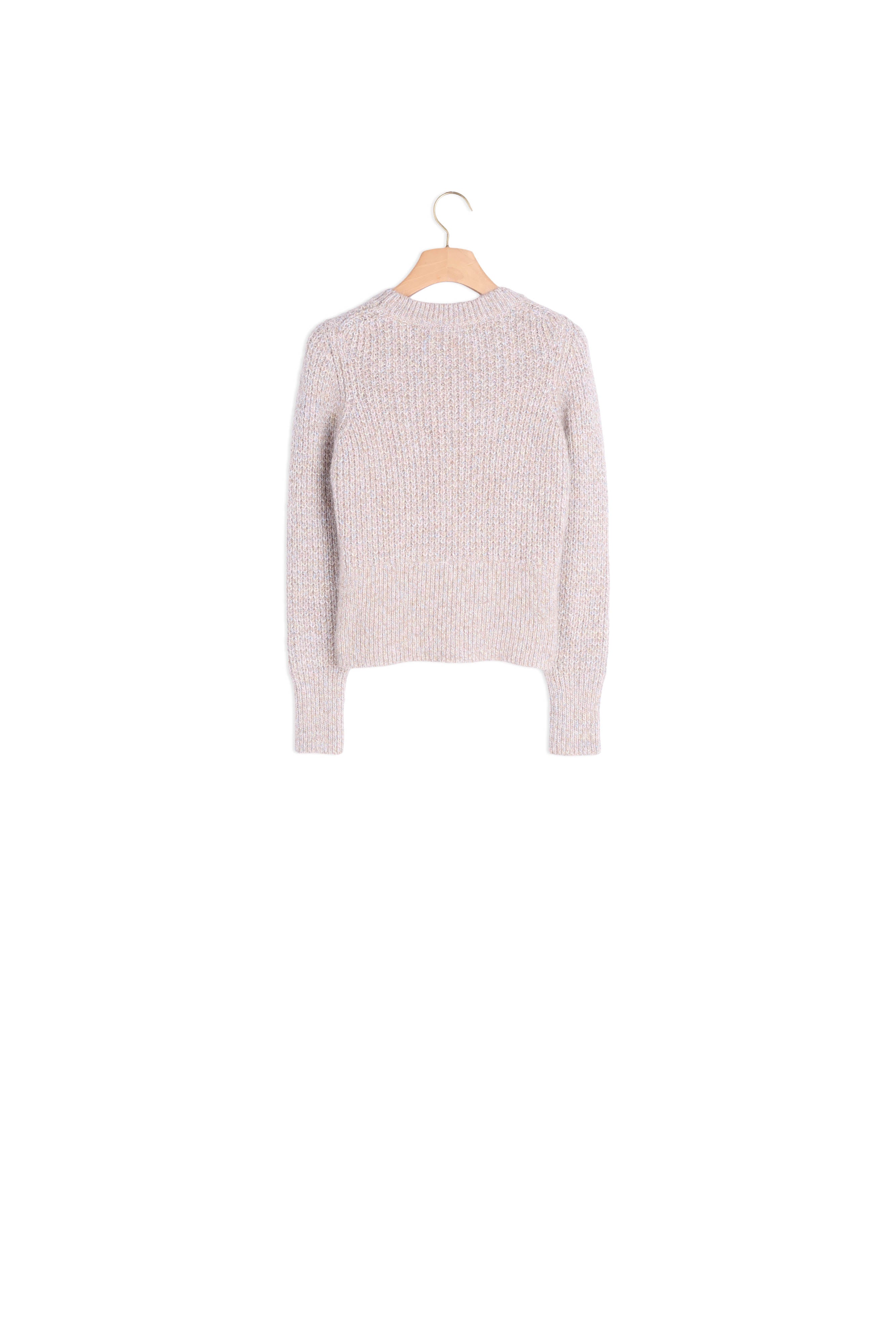 Pull col rond effet Maille perlée Sandro seconde main