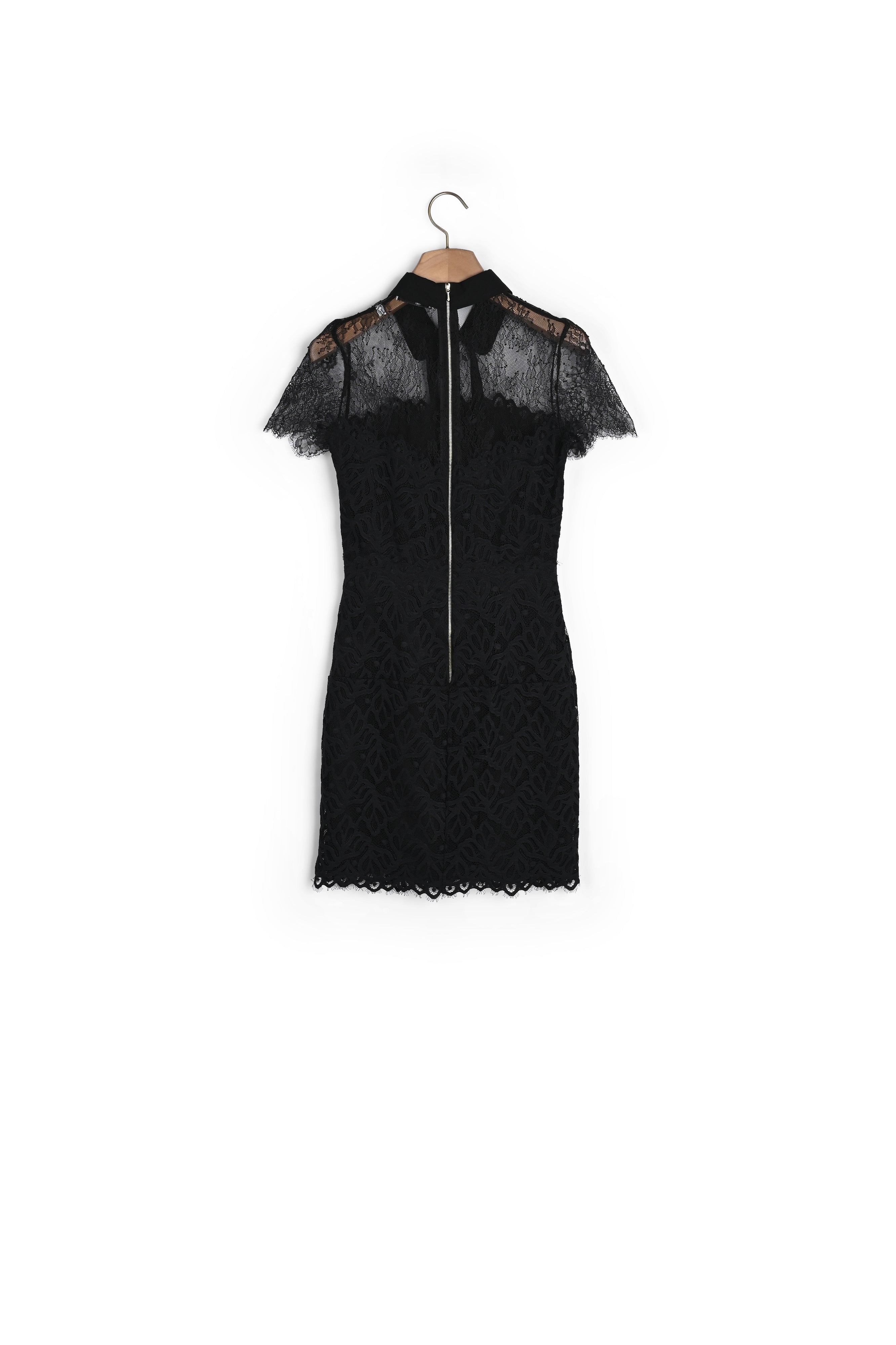 Robe dentelle bicolore Sandro seconde main