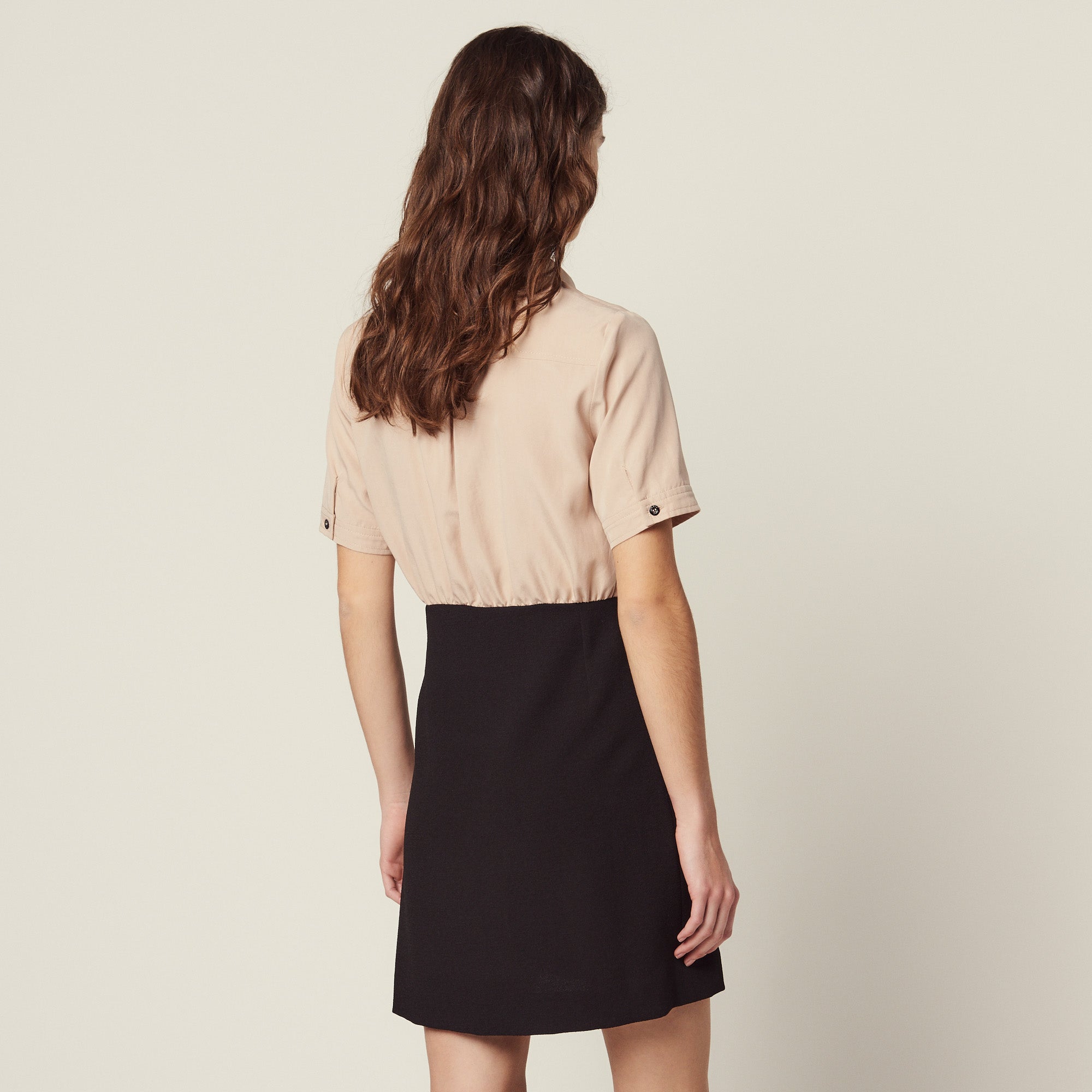Robe trompe l' œil avec chemisier Sandro seconde main