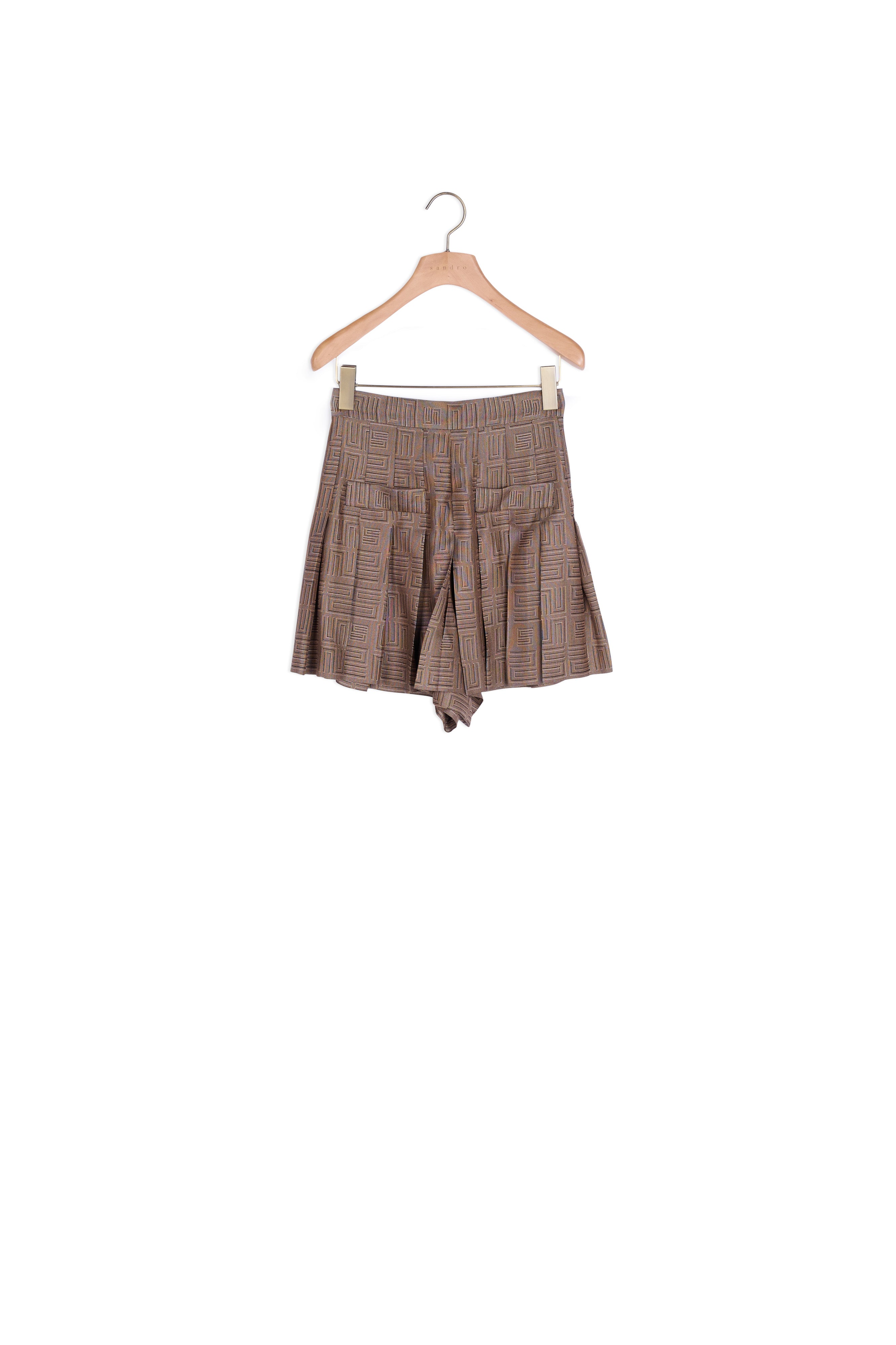 Short Jupe en jacquard fantaisie Sandro seconde main