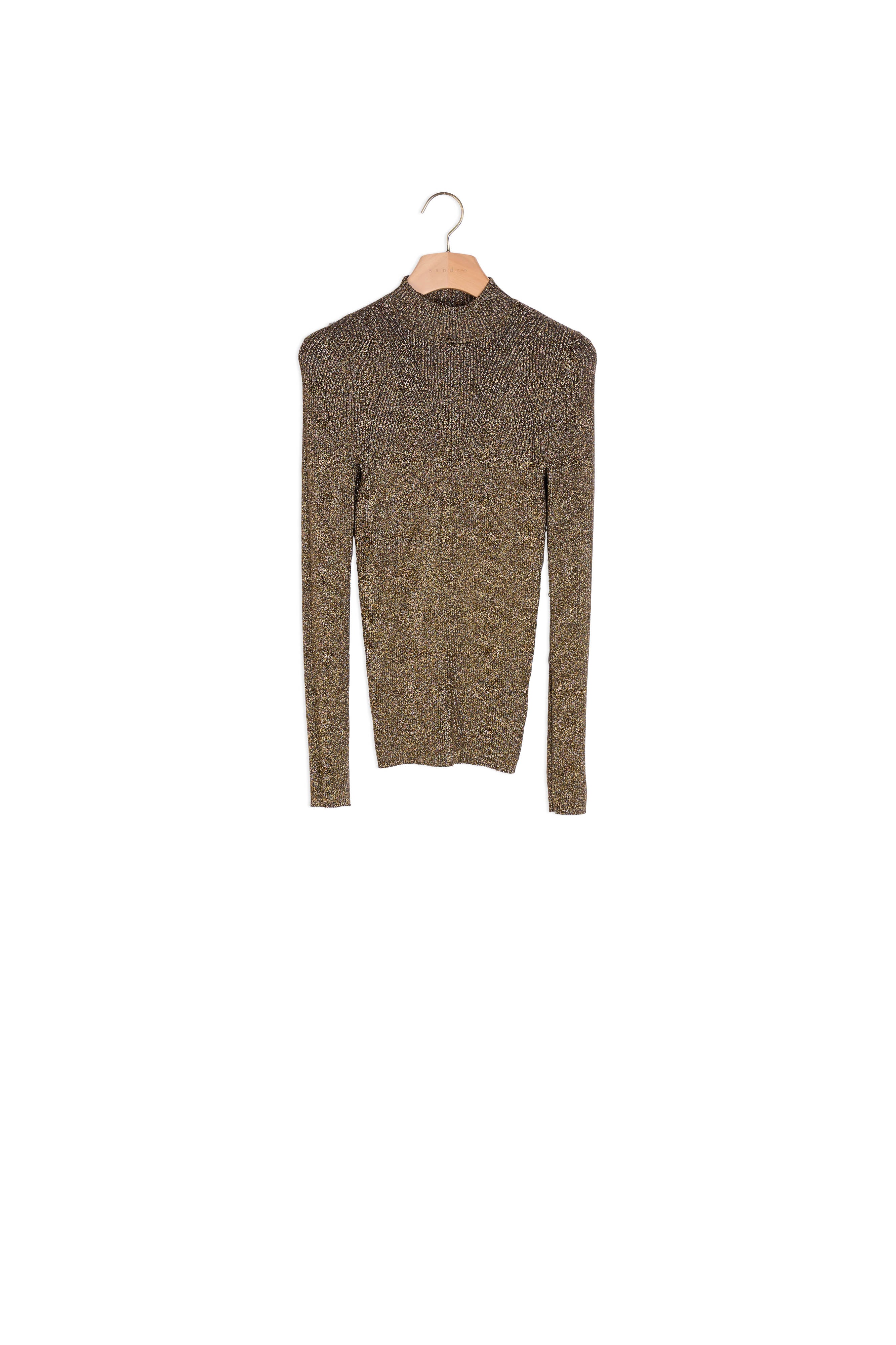 Pull en Maille lurex côtelé Sandro seconde main