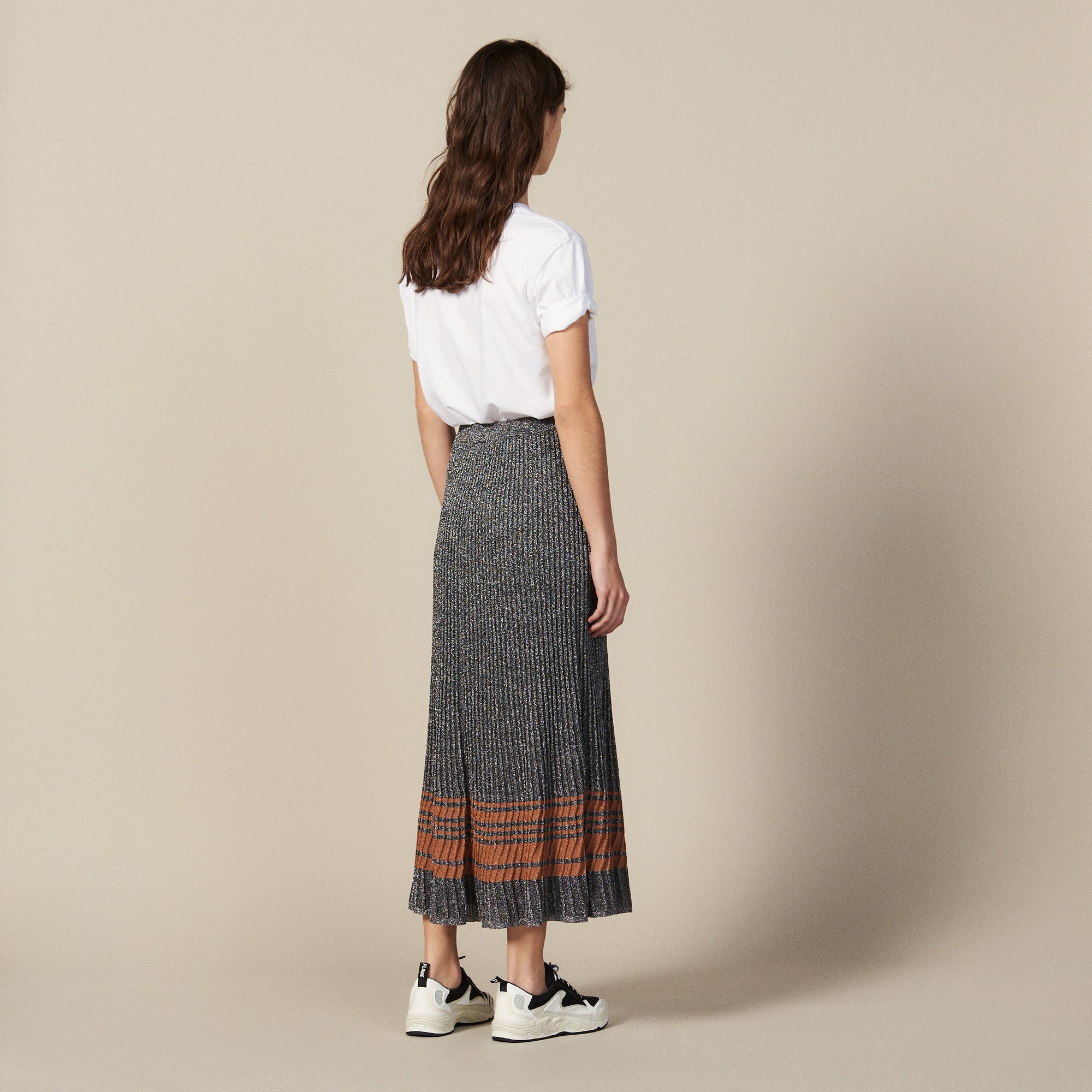 Jupe midi en Maille lurex Sandro seconde main