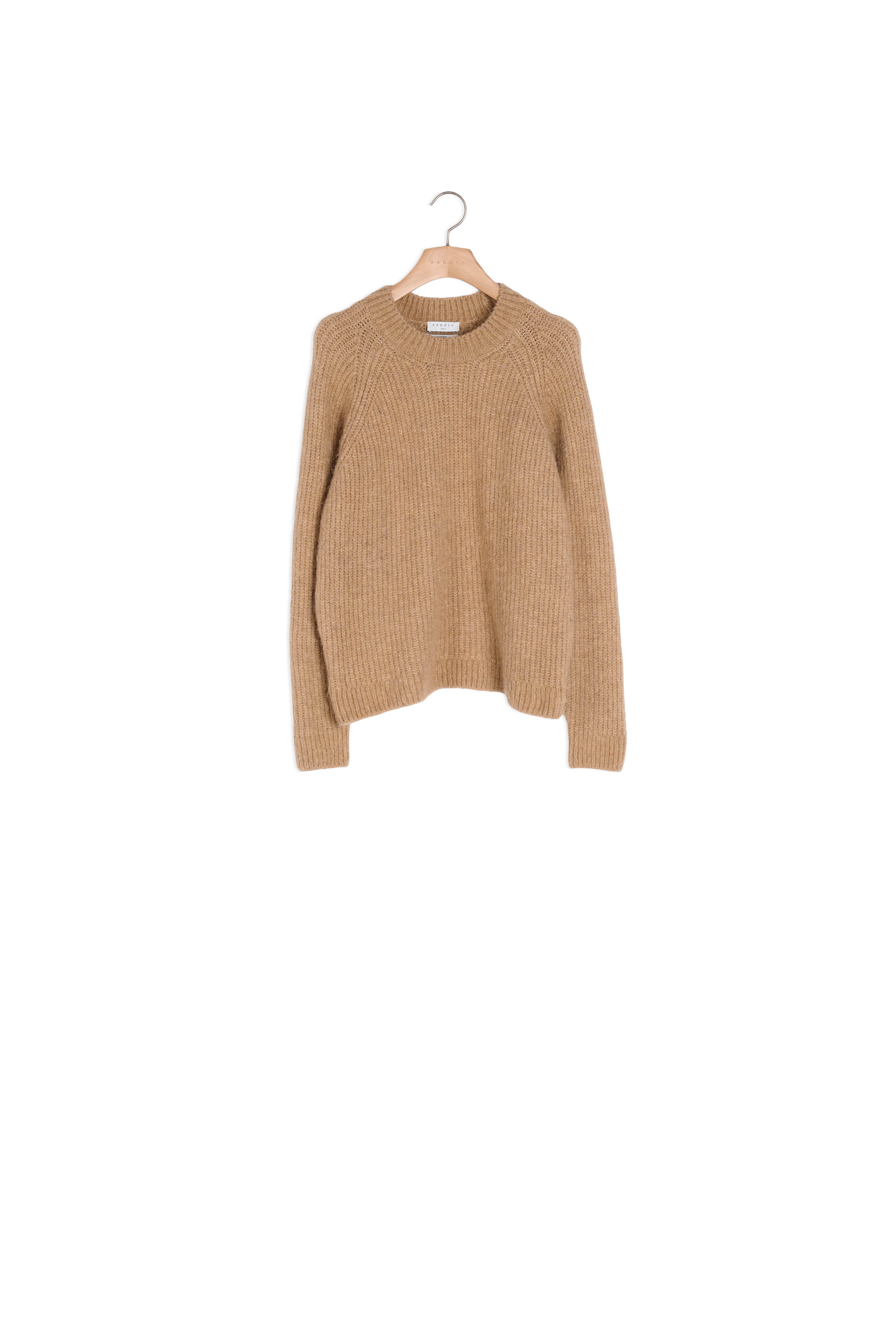 Pull col rond à manches raglans Sandro seconde main