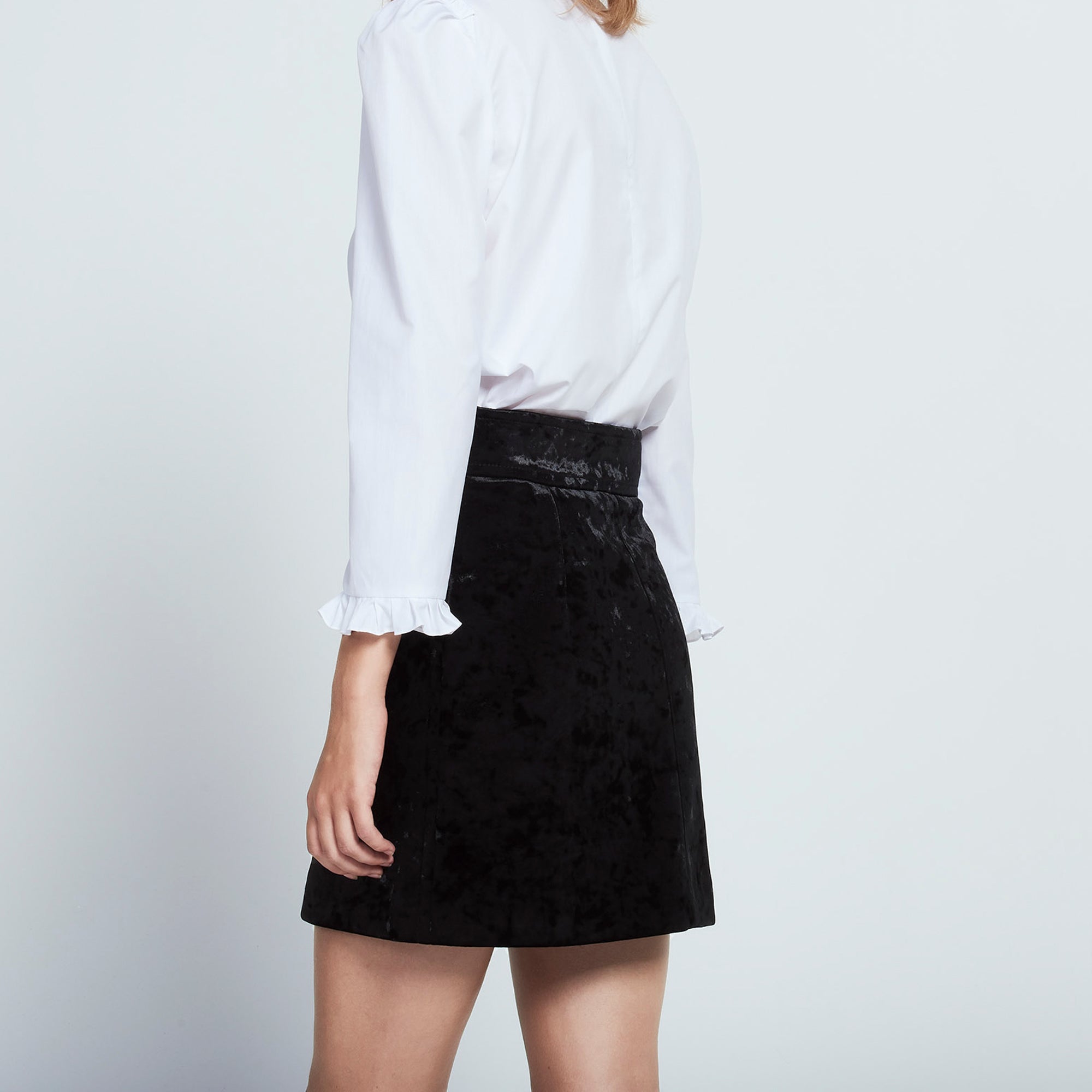 Jupe en matière texturée brillante Sandro seconde main