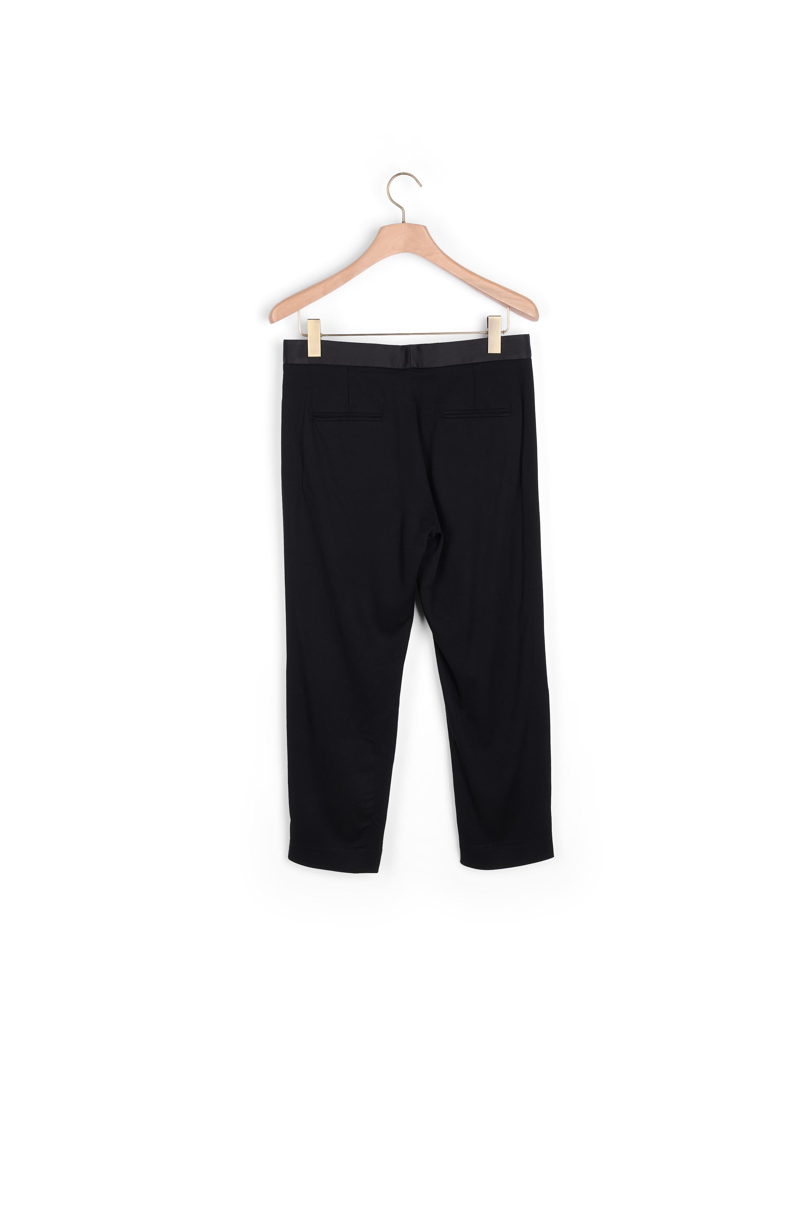 Pantalon avec empiècement de satin Sandro seconde main