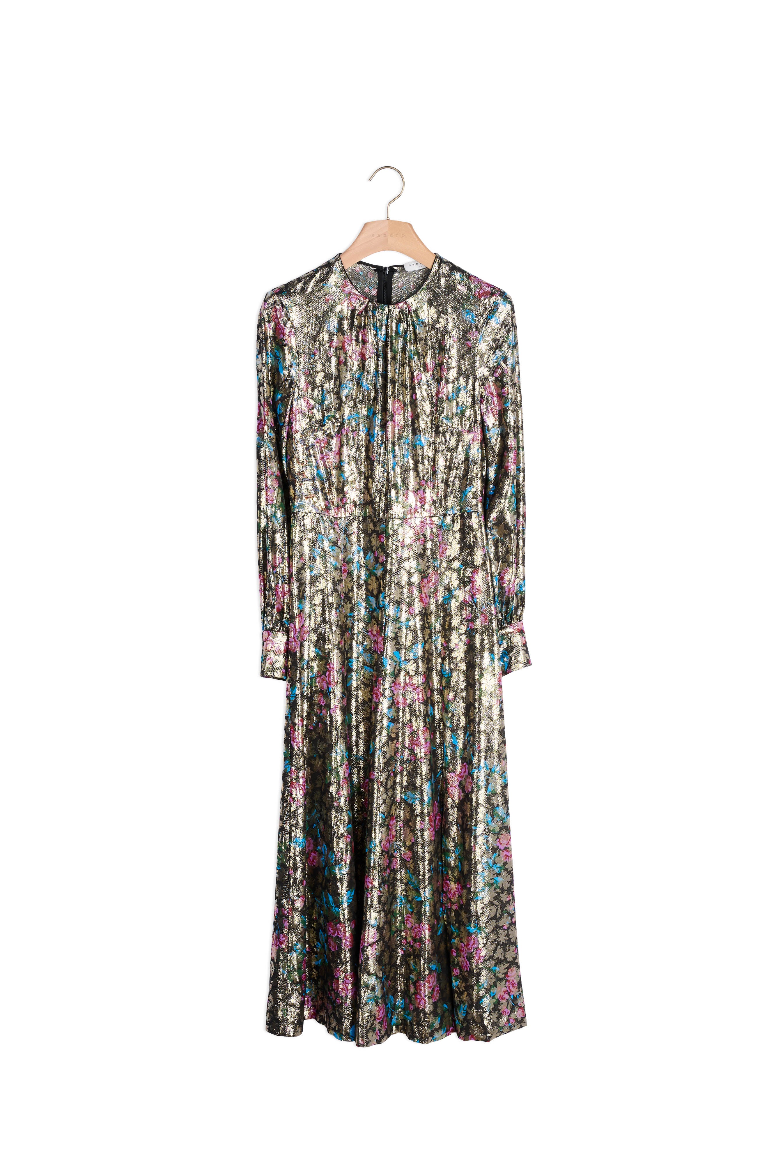 Robe longue en jacquard lurex Sandro seconde main