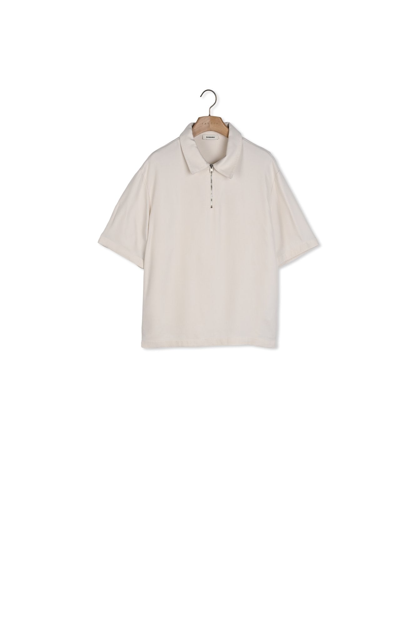 Chemise fluide à col zippé Sandro seconde main