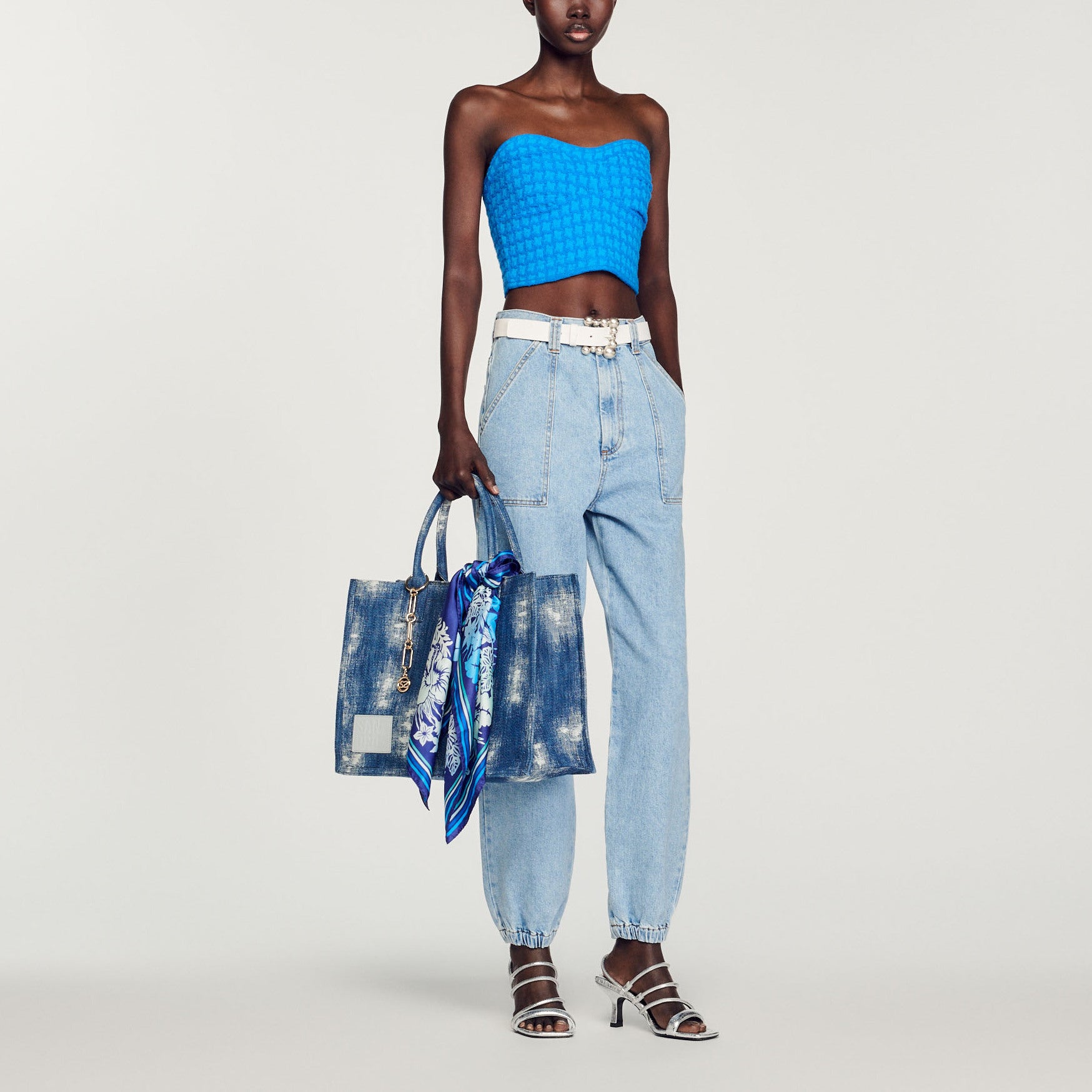 Bustier court en tweed Sandro seconde main