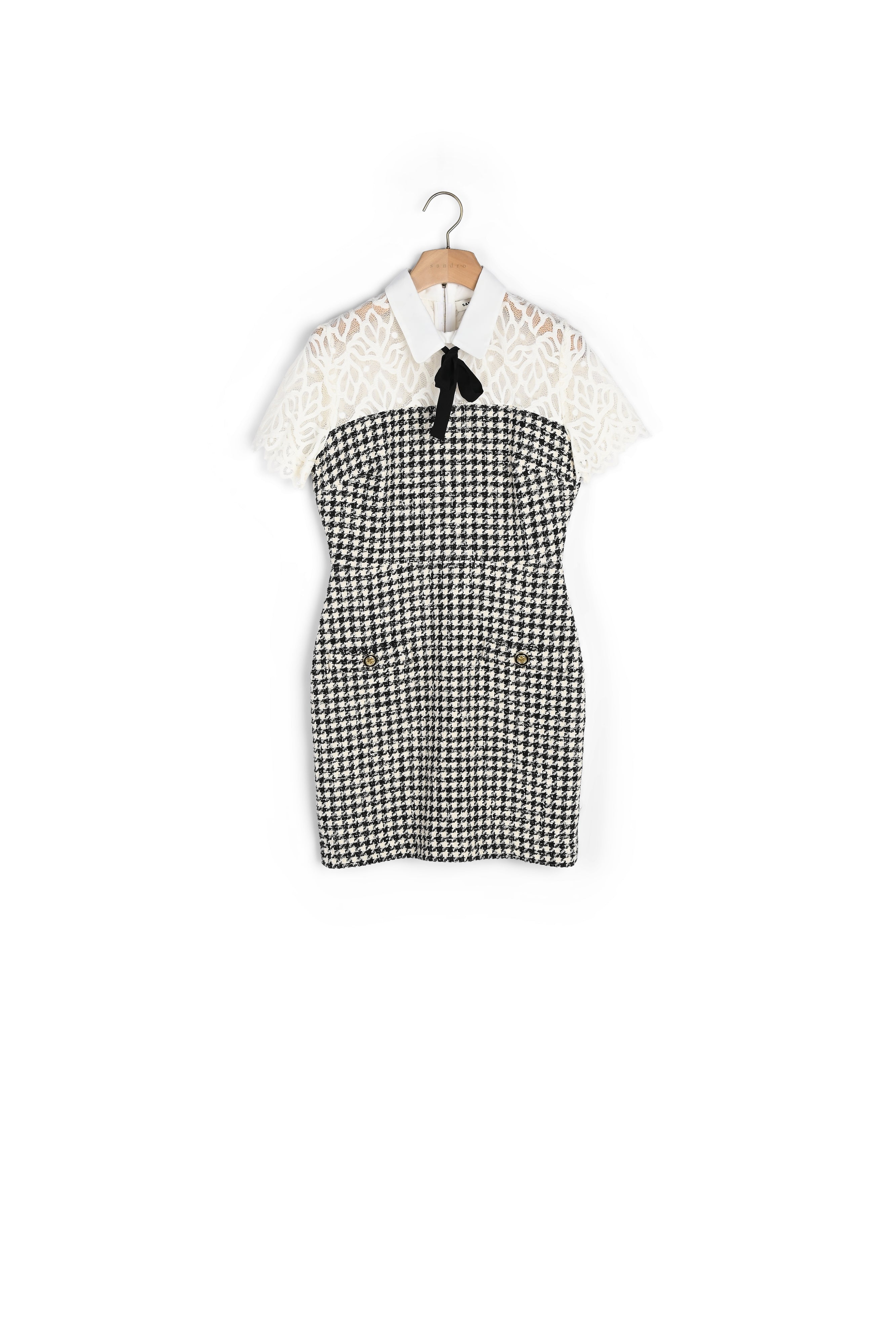 Robe Blanc/Noir Sandro seconde main