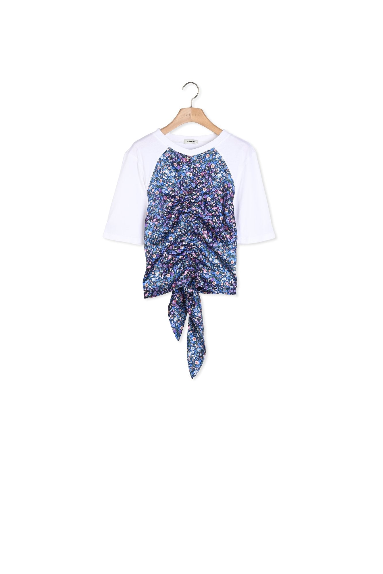 T-shirt foulard ouvert au dos Sandro seconde main