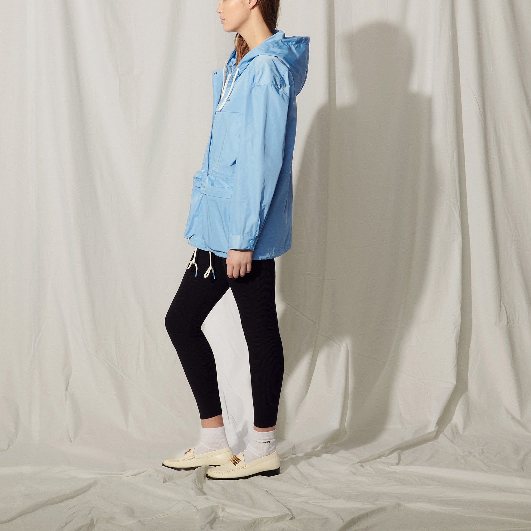 Blouson en nylon à capuche Sandro seconde main