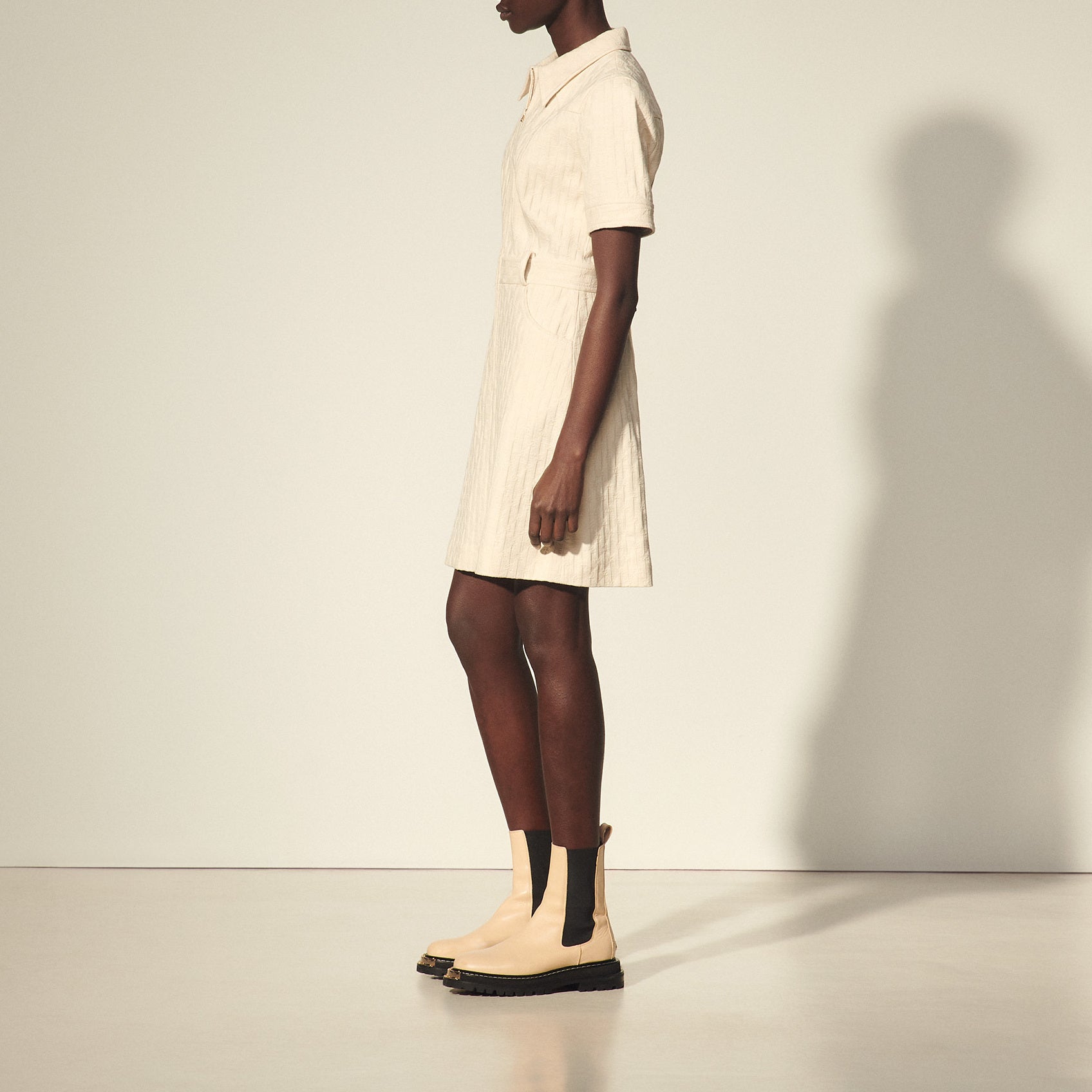 Robe en jacquard double S Sandro seconde main