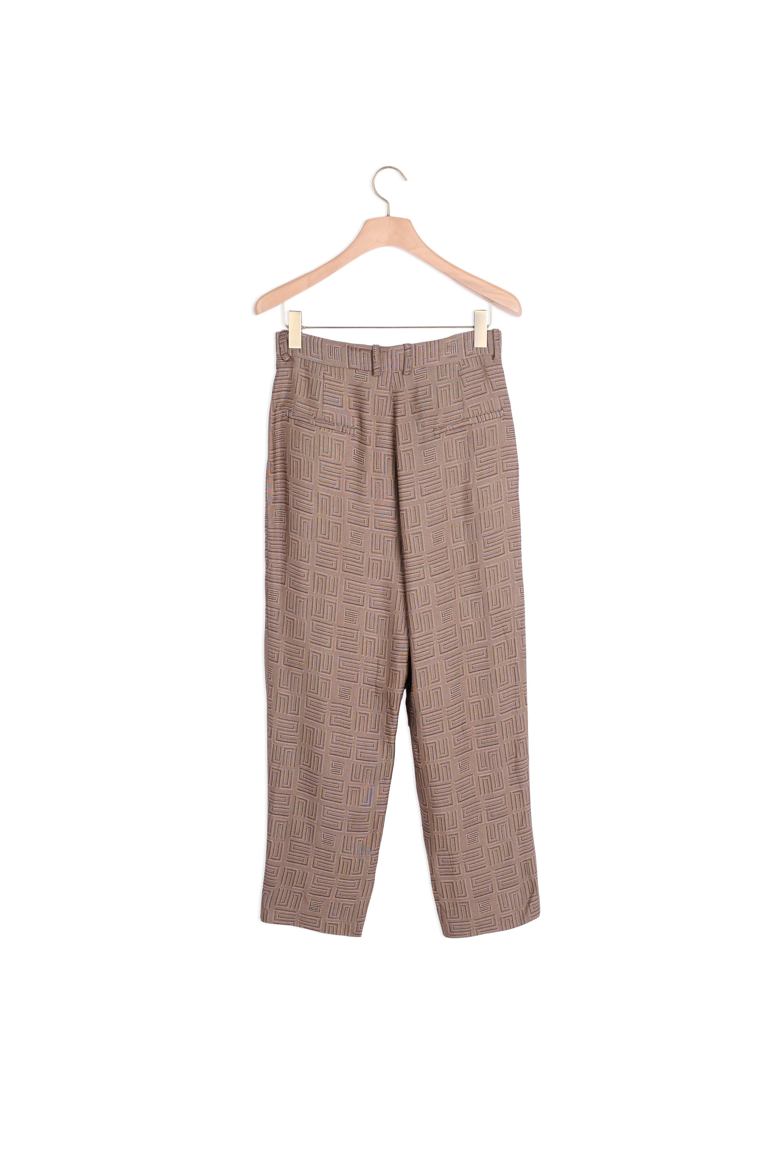 Pantalon en jacquard à taille haute Sandro seconde main