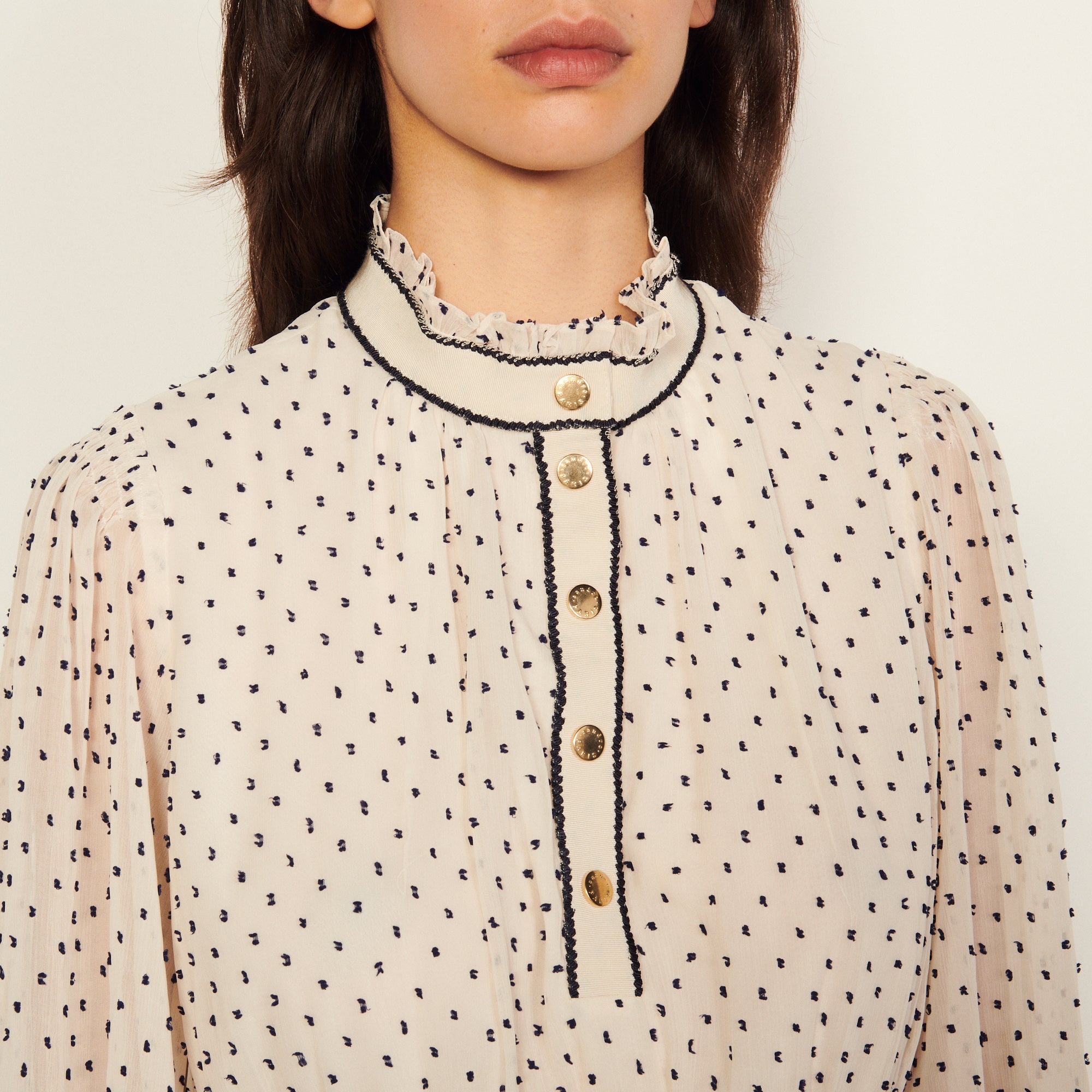 Robe Blanc / Bleu Sandro seconde main