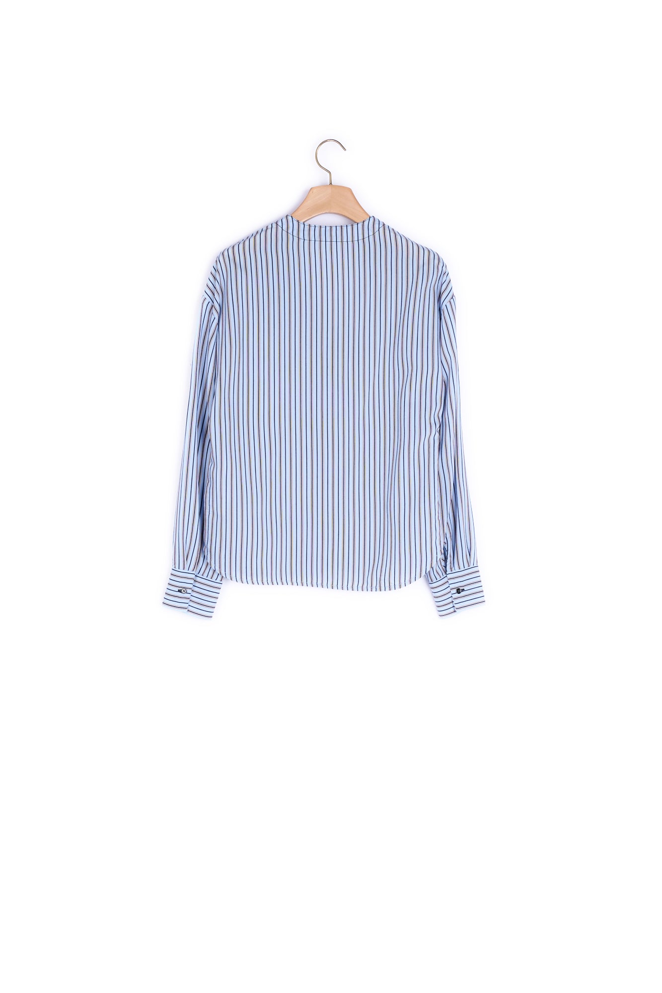 Chemisier en popeline rayée Sandro seconde main