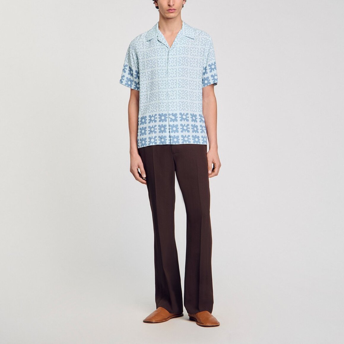 Chemise à imprimé fleuri Sandro seconde main