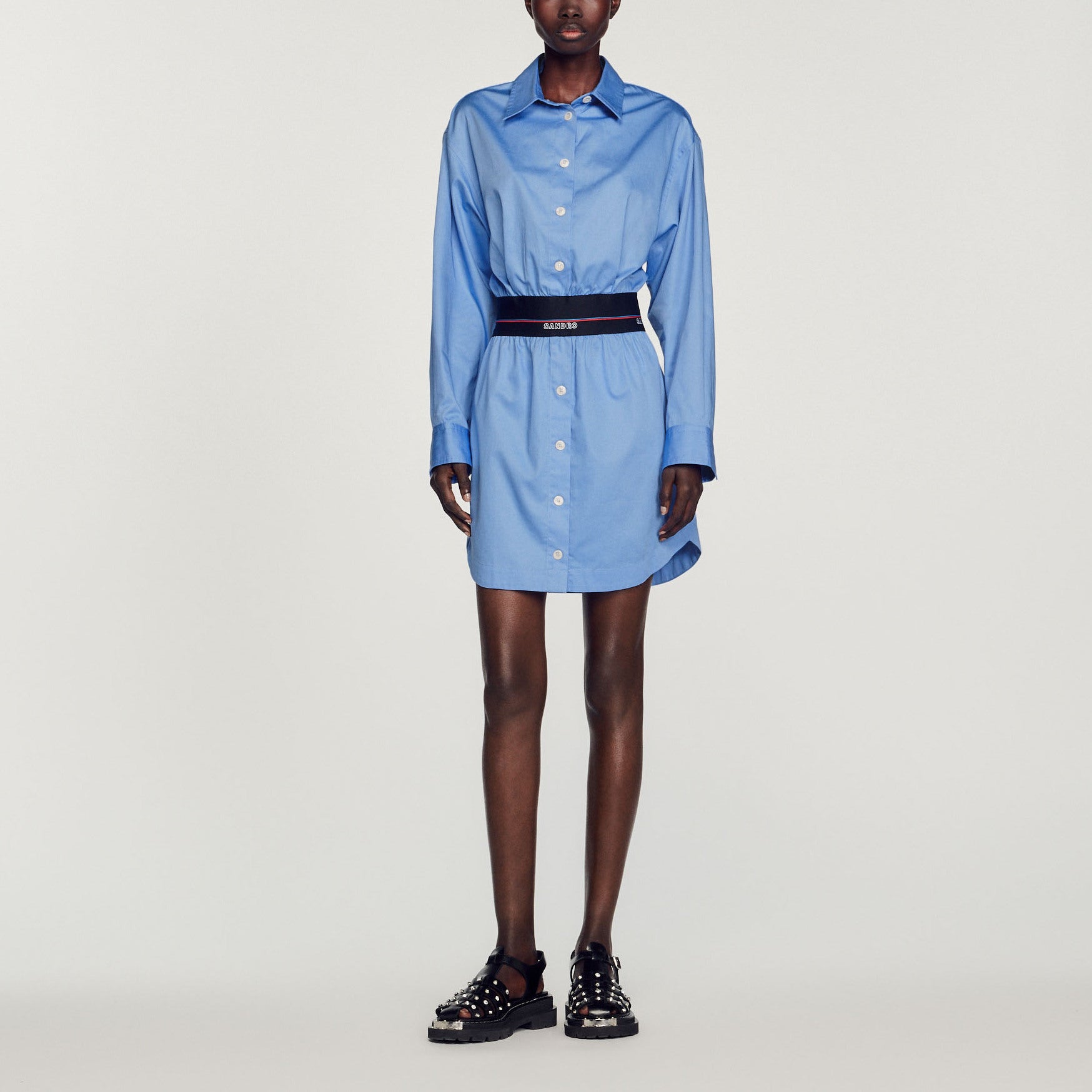 Robe Chemise avec élastique Sandro seconde main