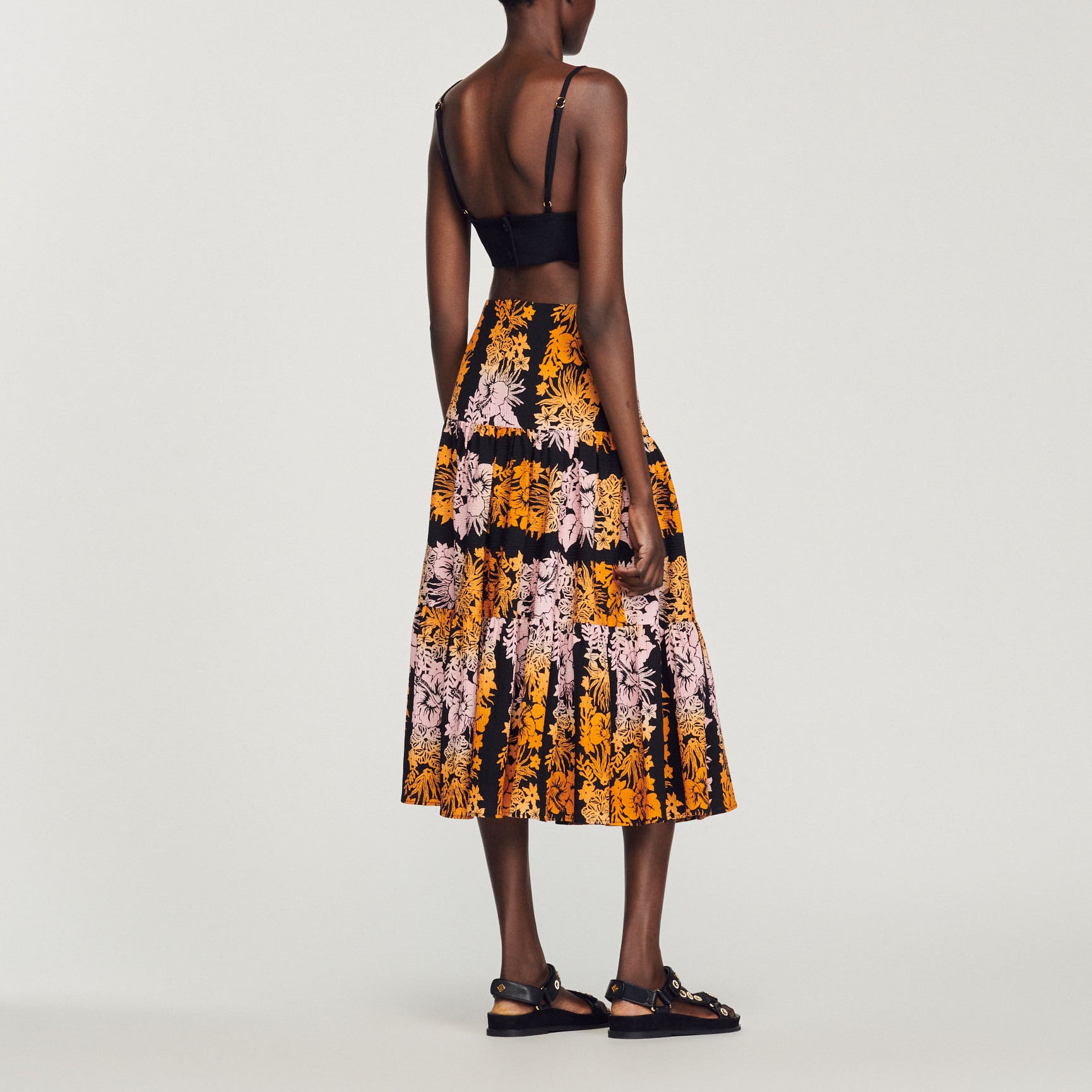 Jupe longue imprimé Sandro seconde main