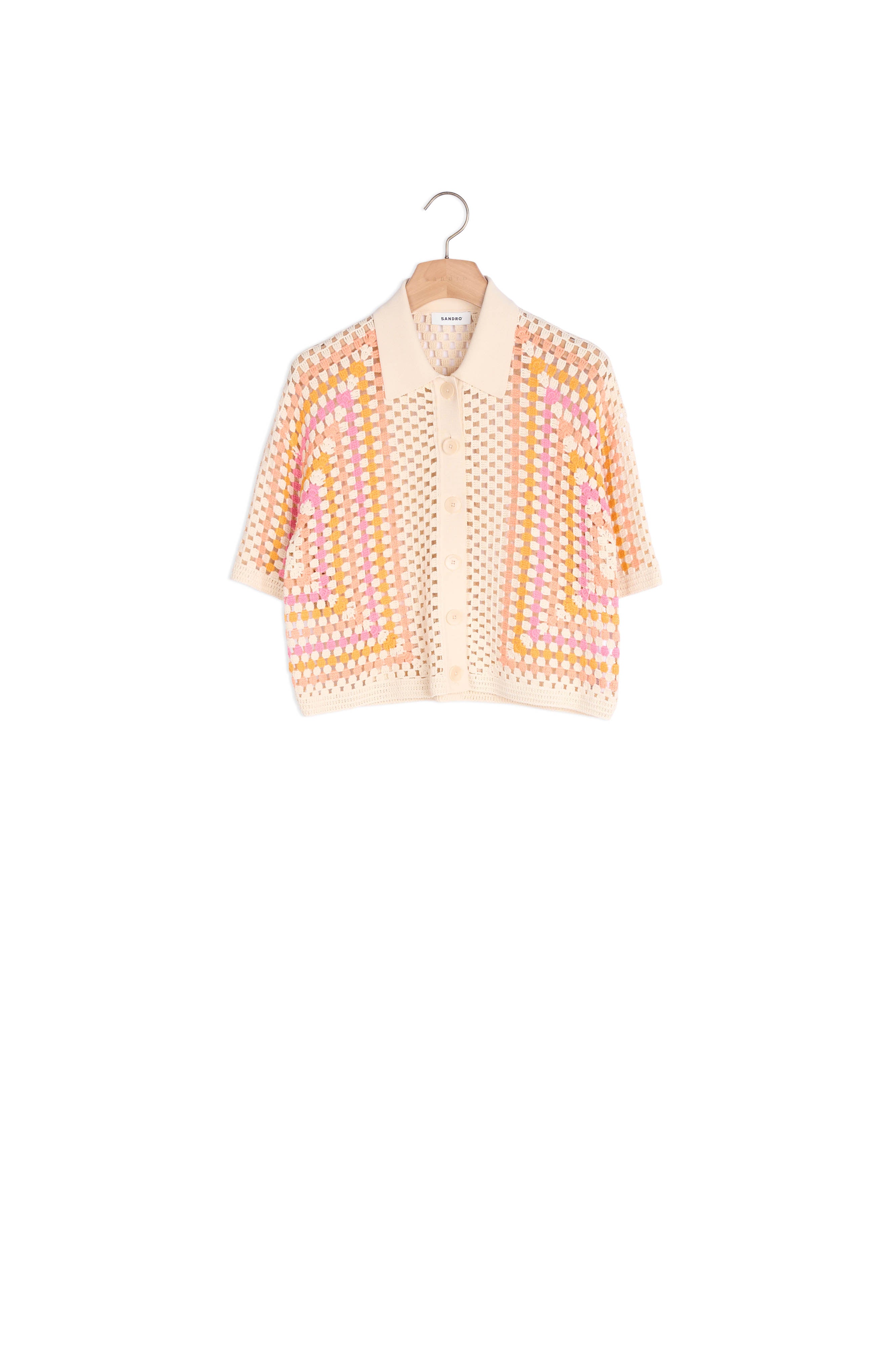 Cardigan en crochet Sandro seconde main