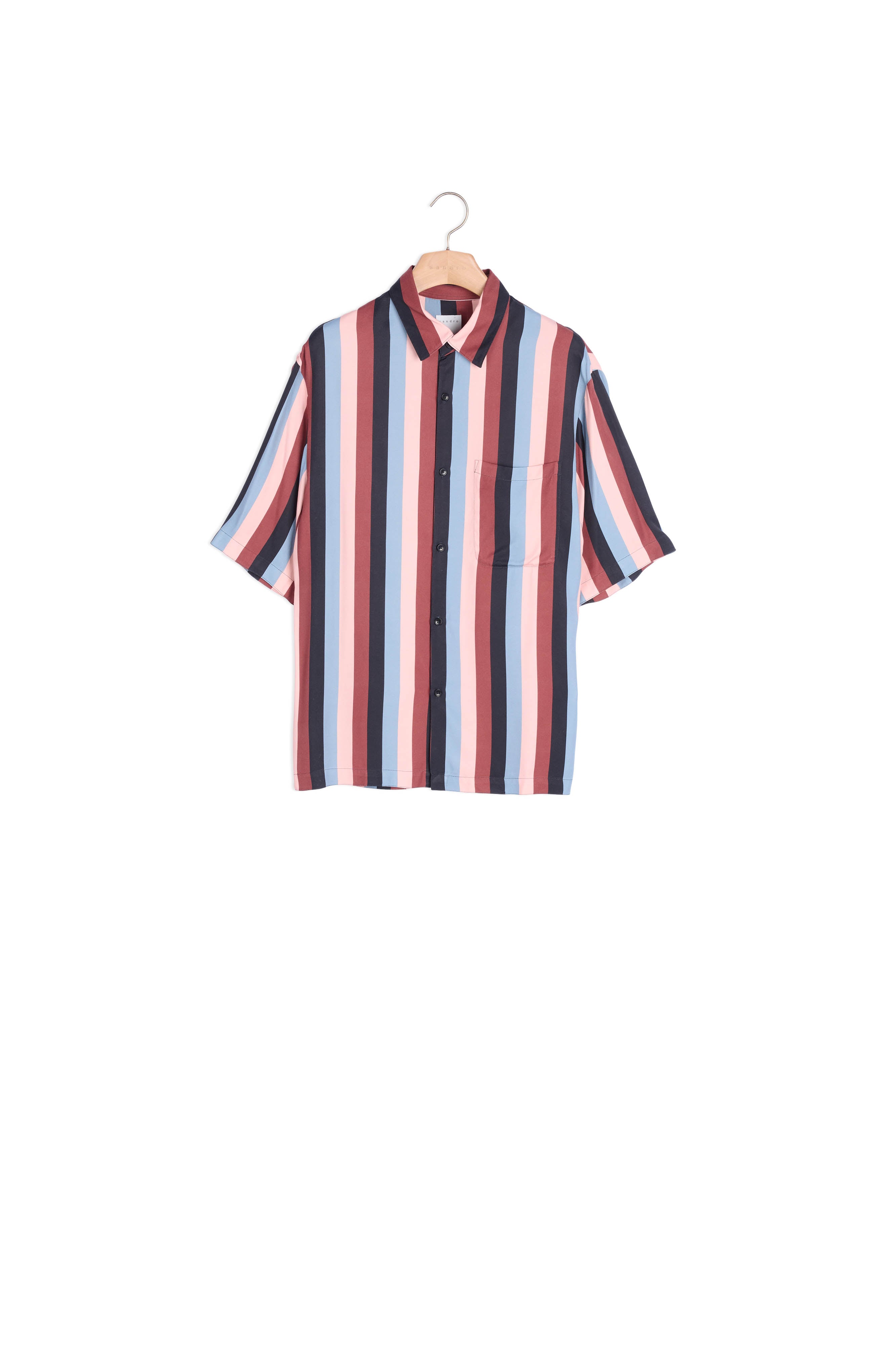 Chemise fluide à rayures imprimées Sandro seconde main