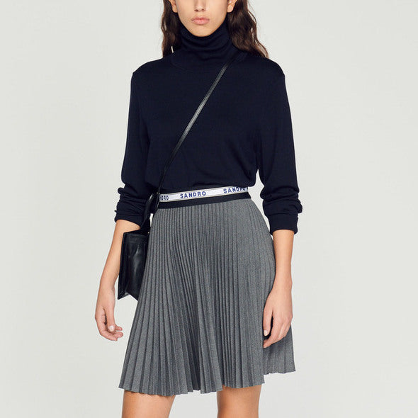 Pull à col roulé en laine Homme Sandro seconde main