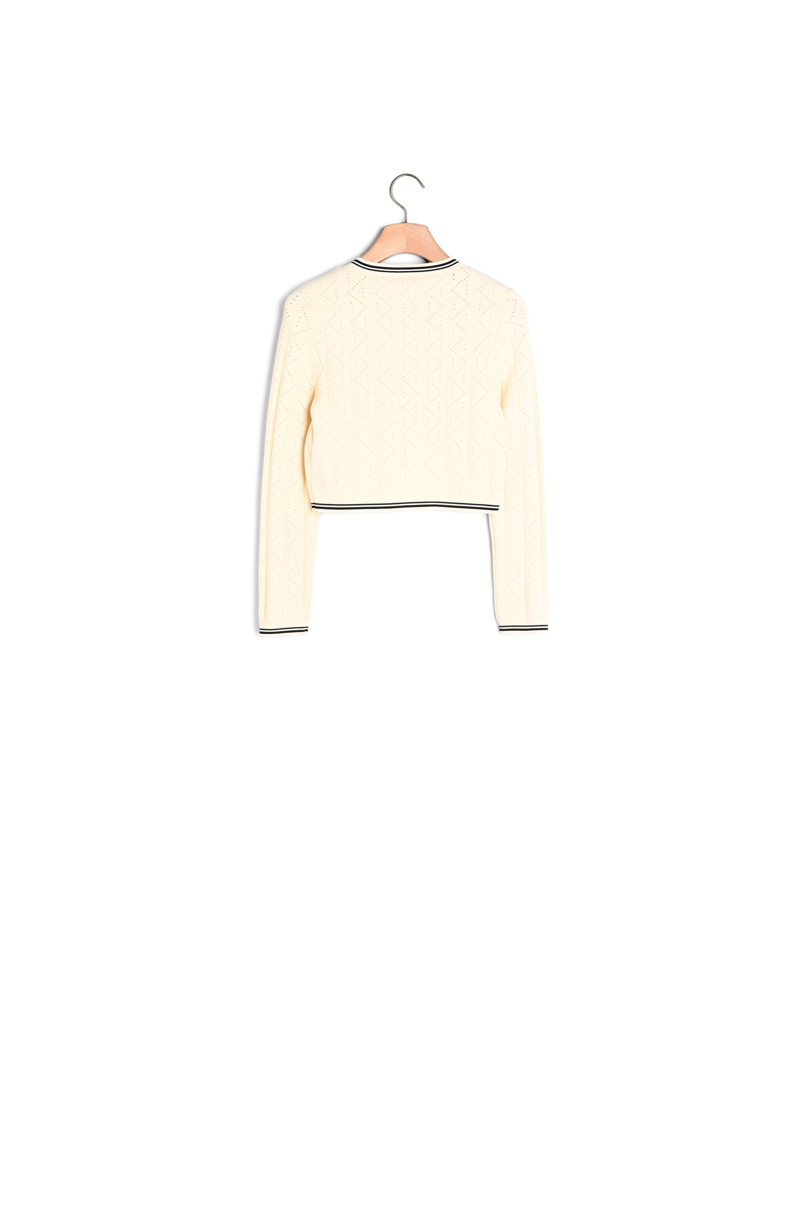Cardigan court en Maille pointelle Sandro seconde main
