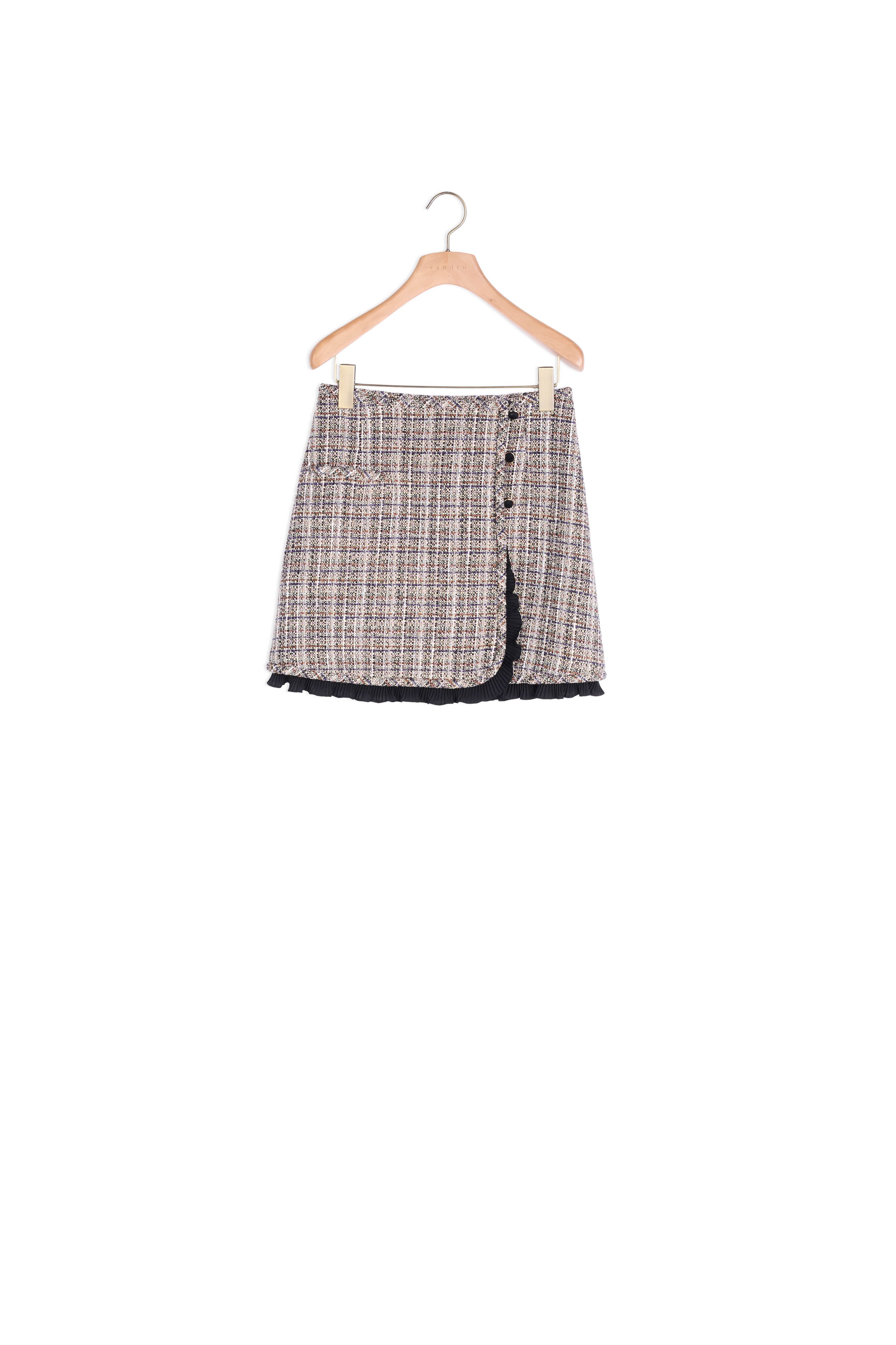 Jupe courte en tweed Sandro seconde main