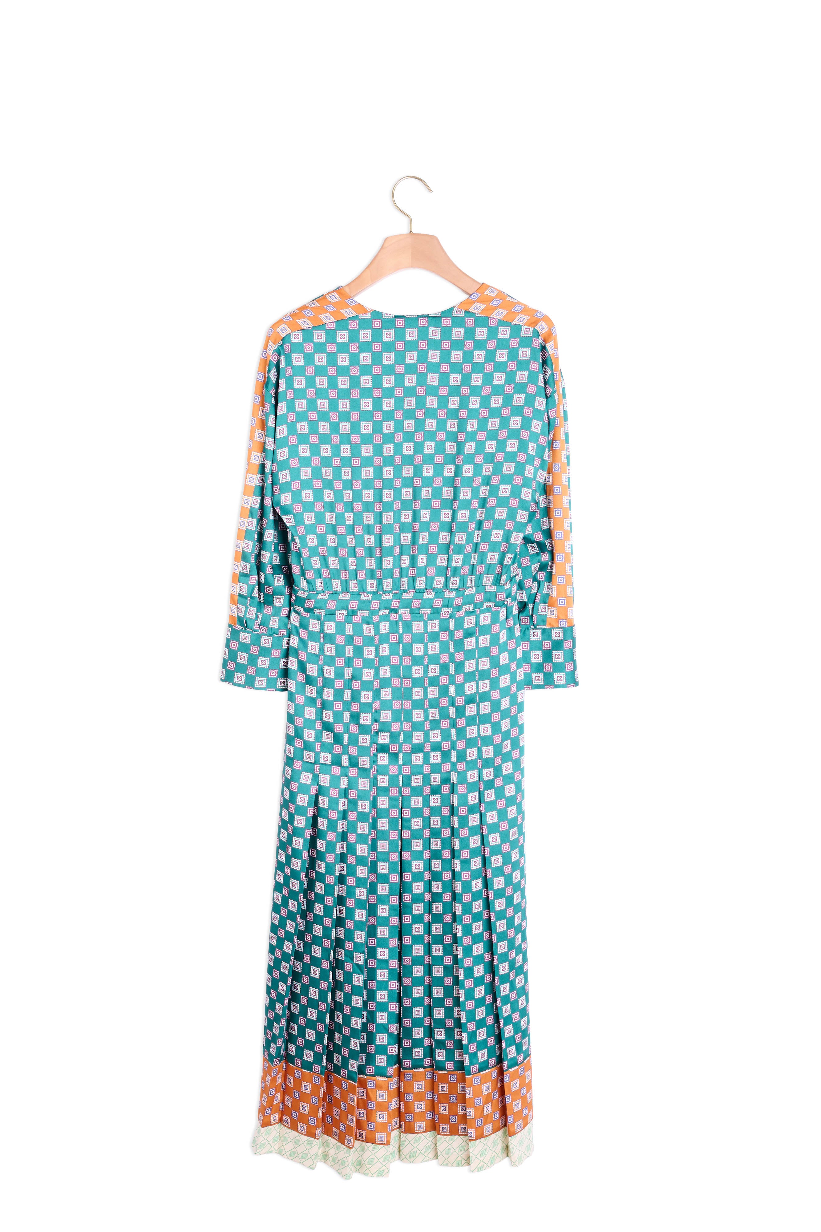 Robe longue en patchwork d'imprimés Sandro seconde main